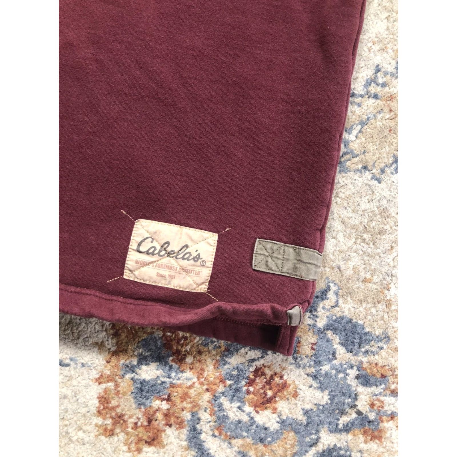 Vintage Cabela's Sweatshirt Mens 3XLT Red Fleece Collared Pullover Button Placket Size US XXL / EU 58 / 5 - 6 Thumbnail