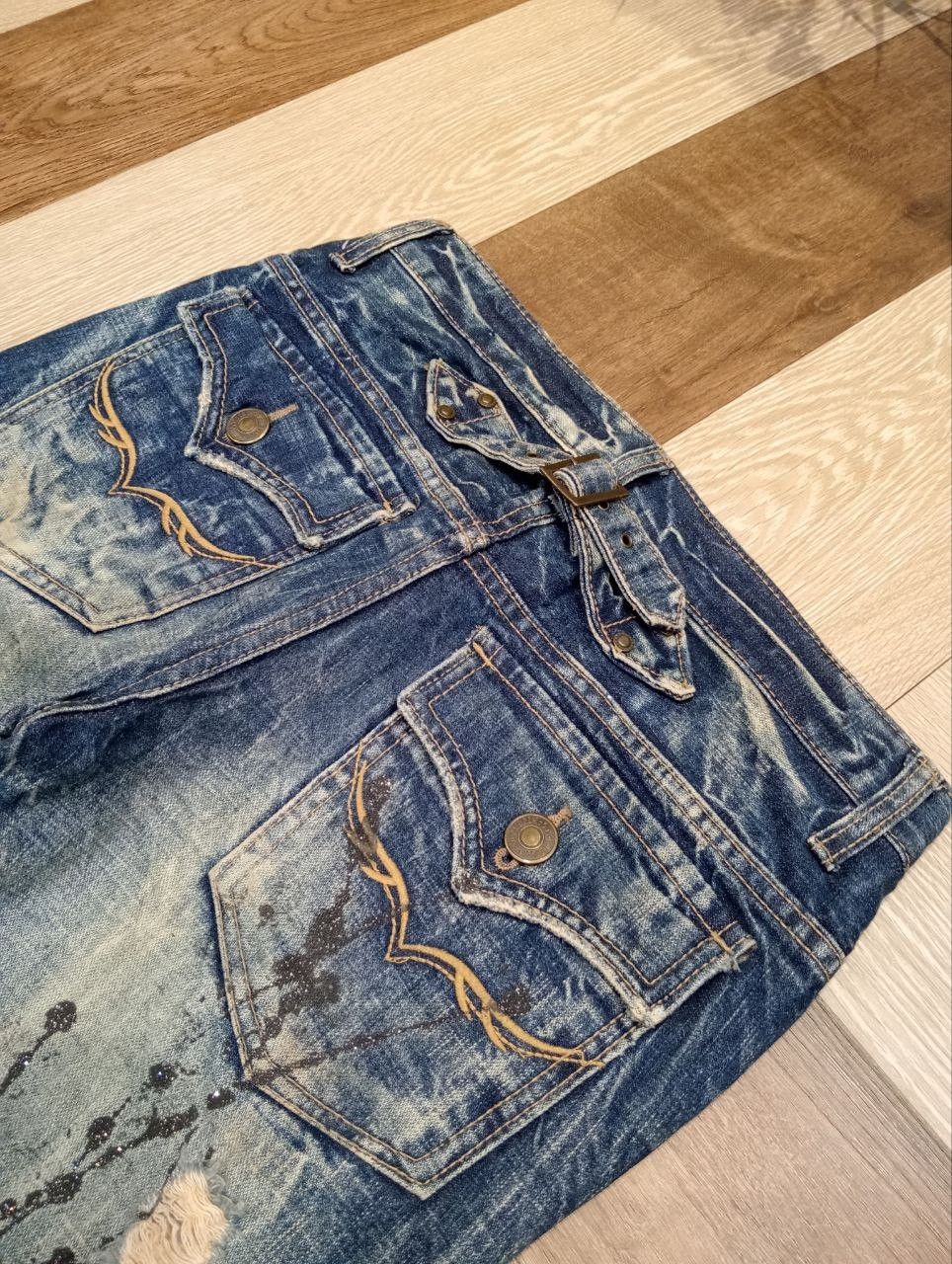 GOSTAR DE FUGA FUGA BLUE DISTRESSED FLARED DENIM PANTS Size US 30 / EU 46 - 13 Thumbnail