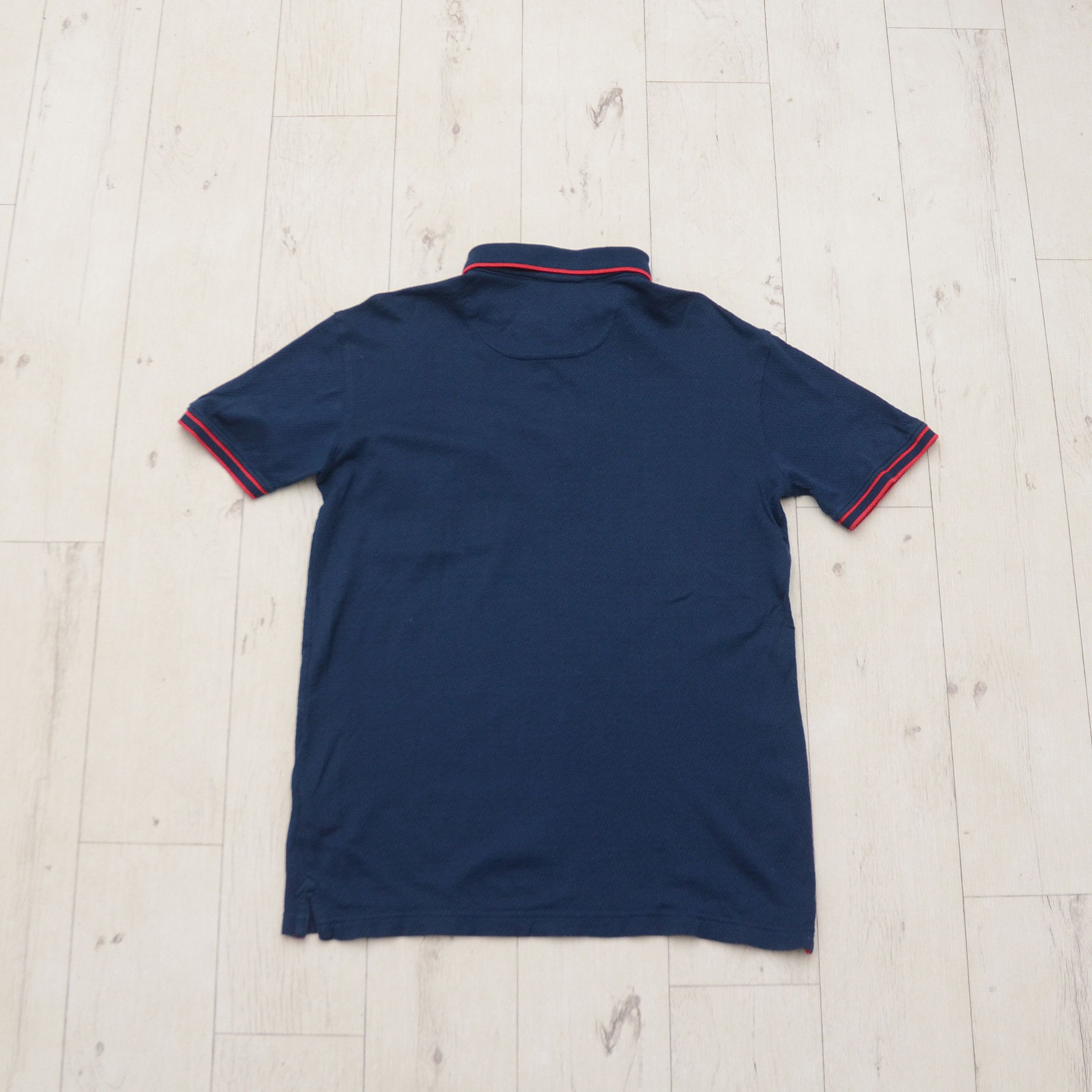 Roberto Cavalli Roberto Cavalli Embroidered Logo Knit Polo in Navy Size M Size US M / EU 48-50 / 2 - 10 Thumbnail