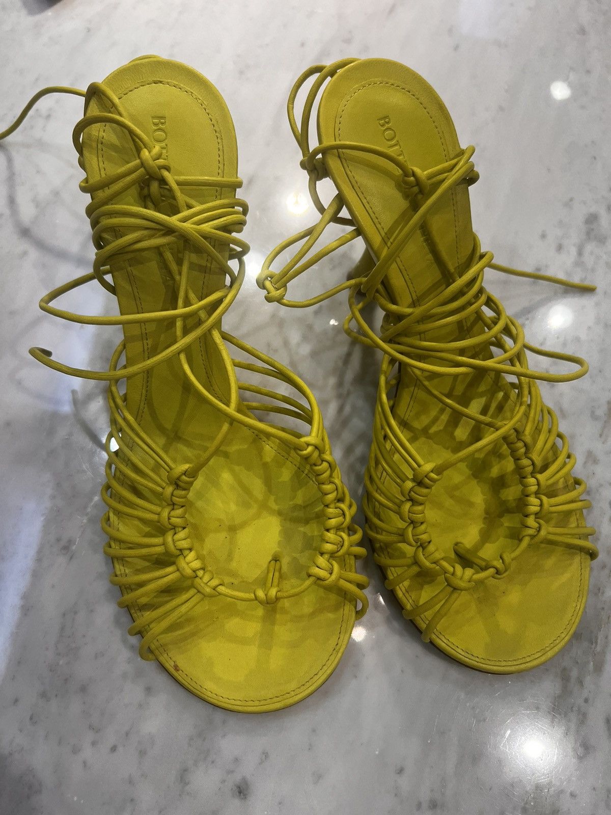 Bottega Veneta Bottega Veneta Dot Lace up Leather Sandals Size US 6.5 / IT 36.5 - 12 Thumbnail