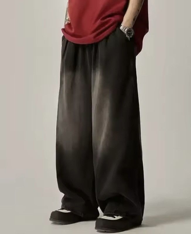 Elastic Waist Oversize Wide Leg Trousers