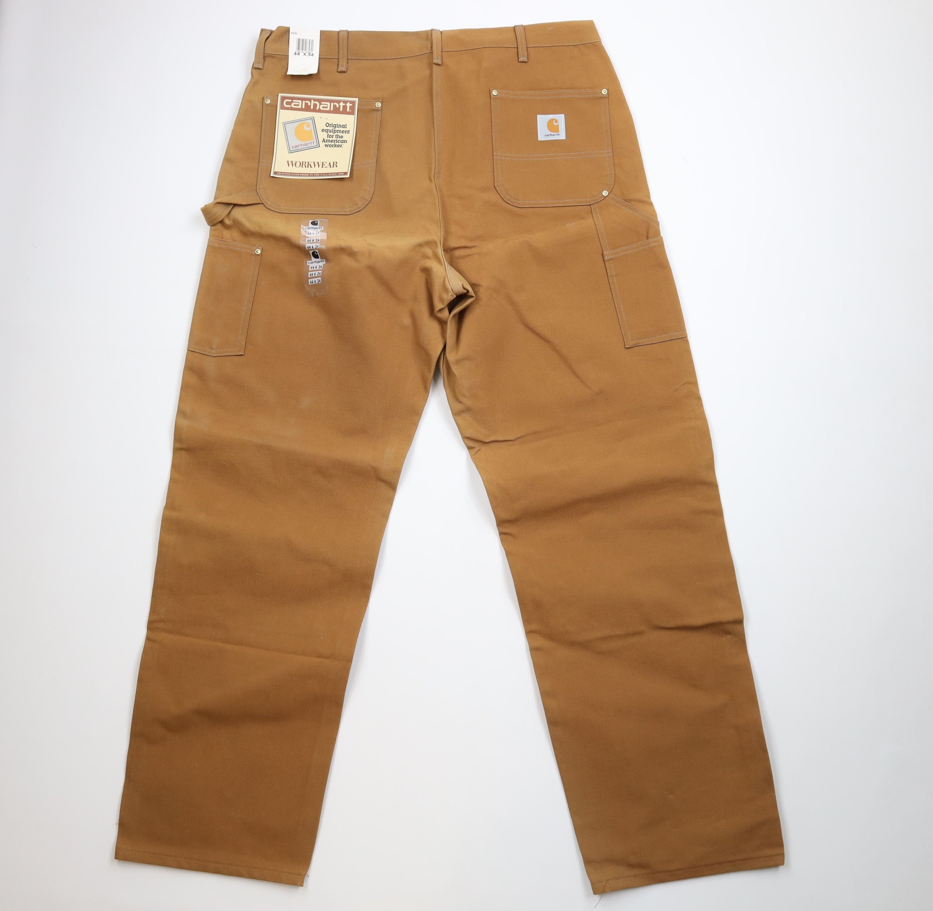 Carhartt Deadstock Vintage 90s Carhartt Wide Leg Pants Duck Brown USA Size US 44 / EU 60 - 7 Thumbnail