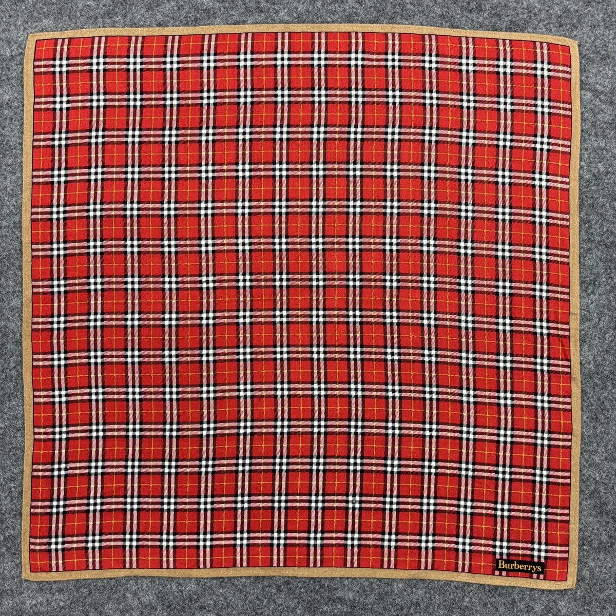 Burberry × Vintage Handkerchief # E016 # Bandana # Neckerchief Size ONE SIZE - 4 Thumbnail