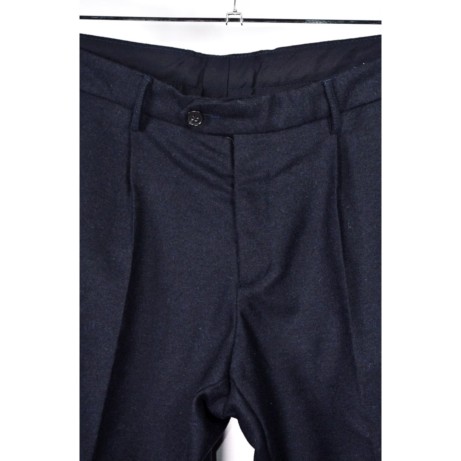 Hartford Hartford Altermative Clasics Teddy Wool Pants Men Regular 52 Blue Wool Flat Front Casual Formal Party 90s? Size US 36 / EU 52 - 4 Thumbnail