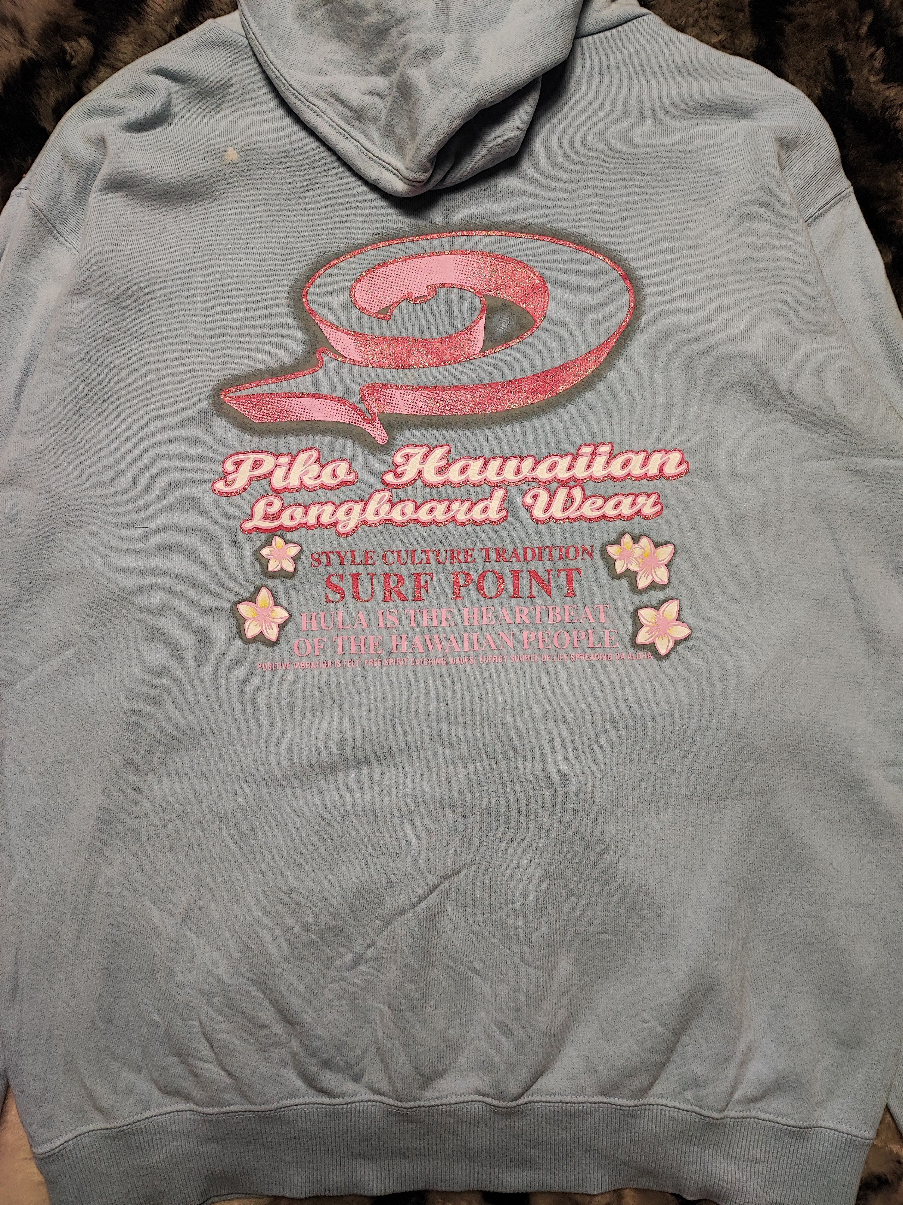 Vintage Vintage Piko Hawaian Longboard Hoodie Size US L / EU 52-54 / 3 - 8 Thumbnail