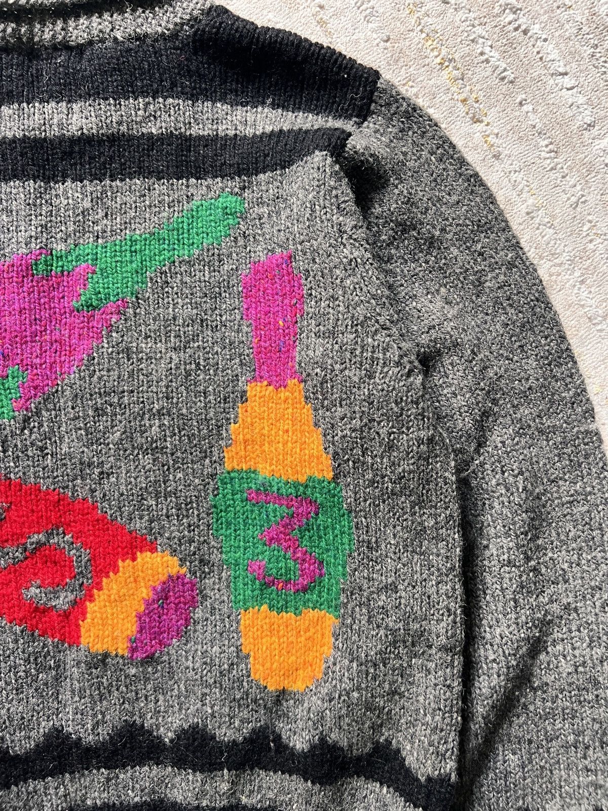 Paul Smith × Vintage Vtg Paul Smith Knitted Wool Sweater Size US L / EU 52-54 / 3 - 4 Thumbnail