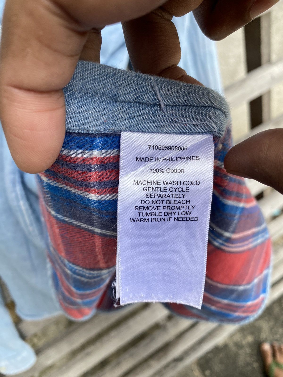 Vintage Vintage Polo Ralph Lauren Inner Flannel Shirt - distressed Size US M / EU 48-50 / 2 - 12 Thumbnail