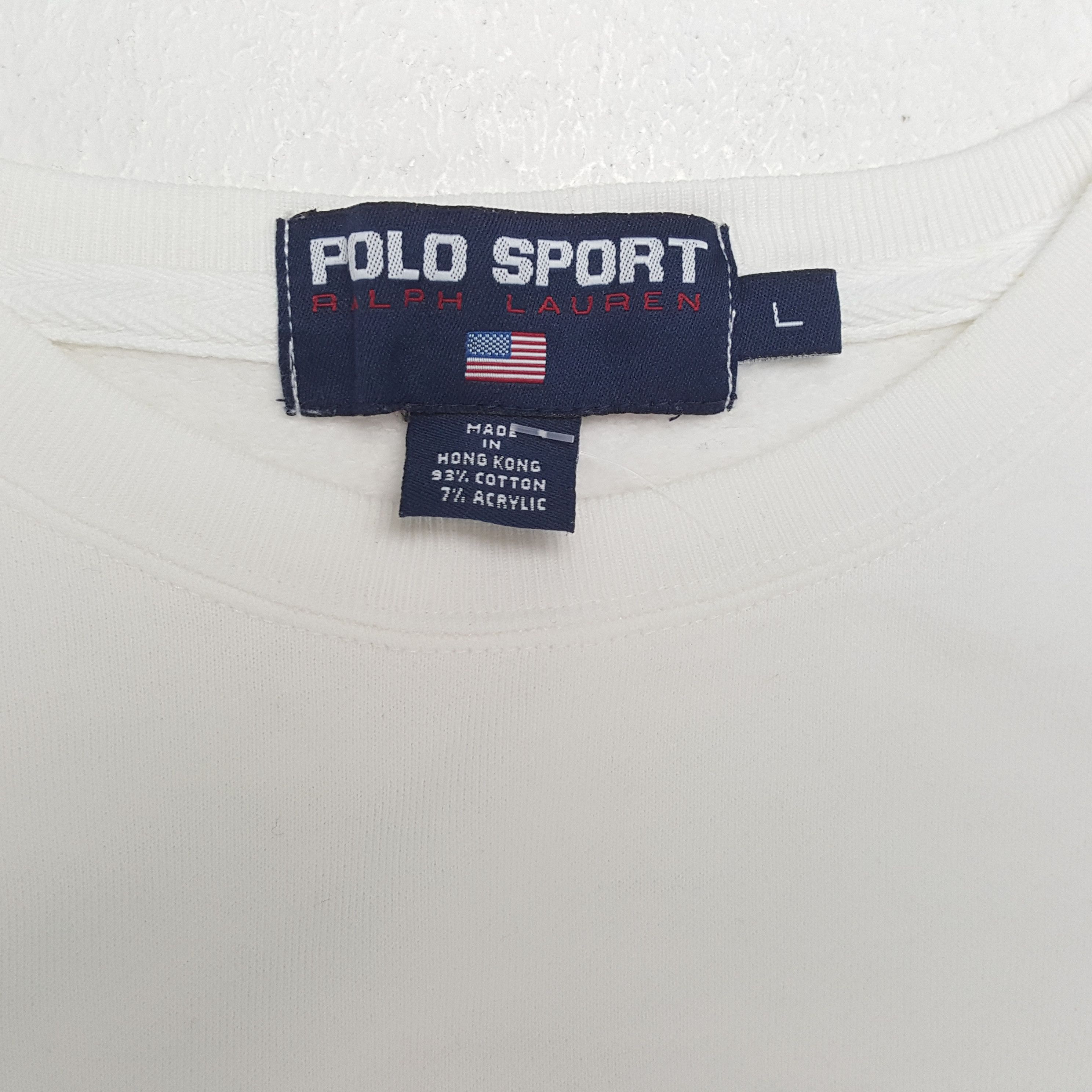 Polo Ralph Lauren × Vintage Vintage POLO SPORTS by RALPH LAUREN Fashion Brand Sweatshirt Size US L / EU 52-54 / 3 - 9 Thumbnail