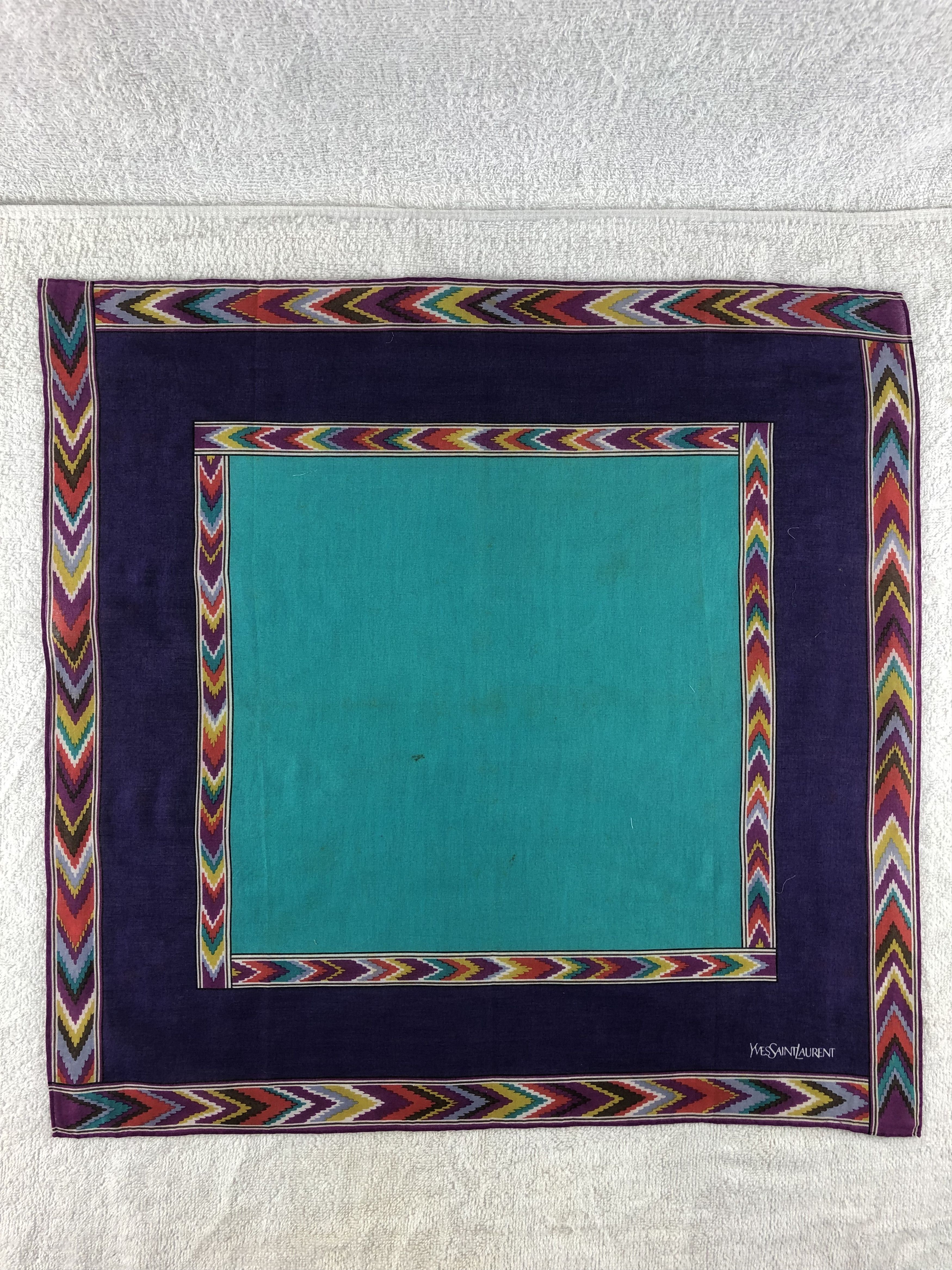 Yves Saint Laurent Yves Saint Laurent Handkerchief / Bandana / Neckerchief Size ONE SIZE - 3 Thumbnail