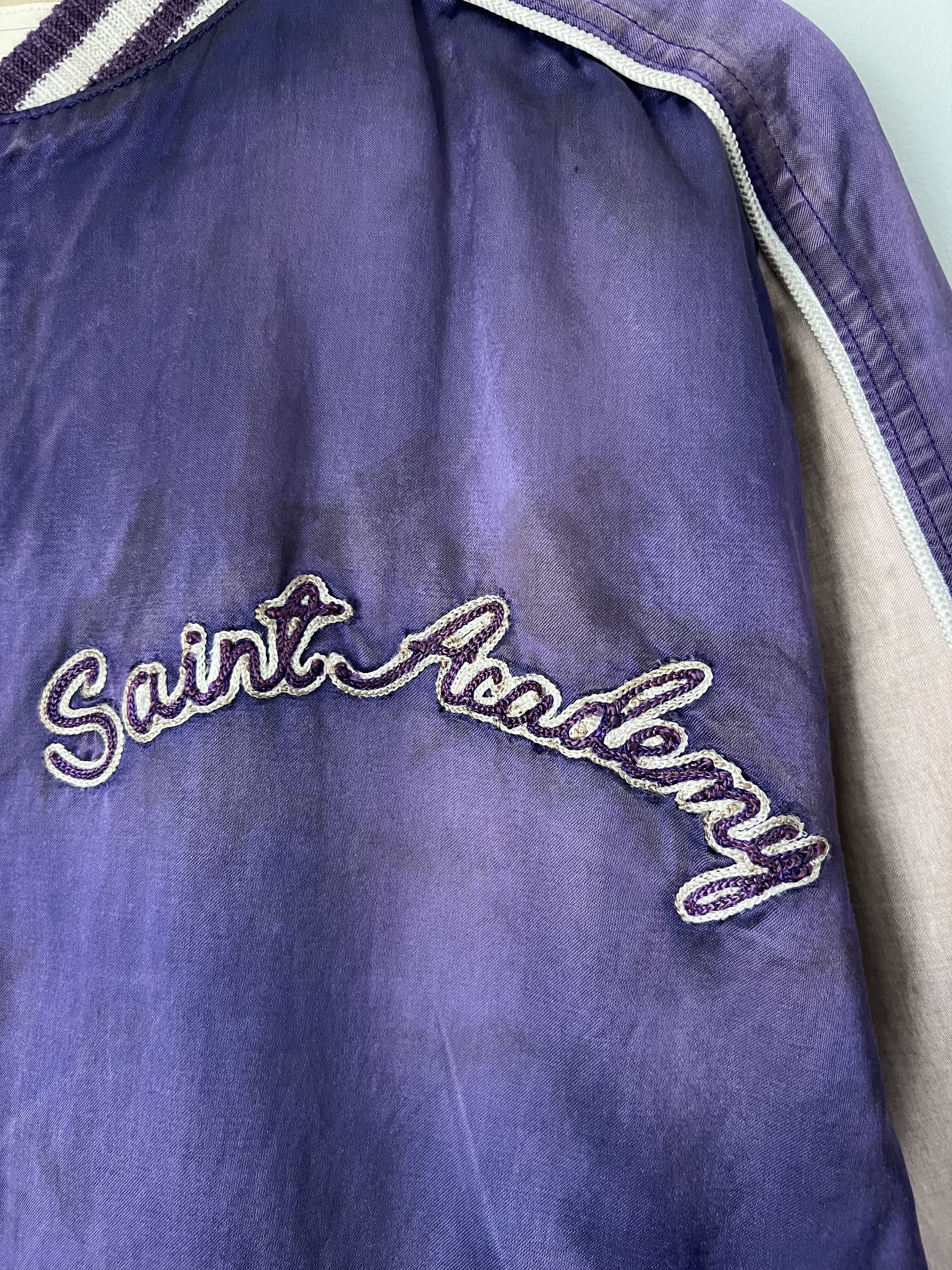 Saint Michael Saint Michael Satin Stadium Jacket in Purple Size US M / EU 48-50 / 2 - 8 Thumbnail