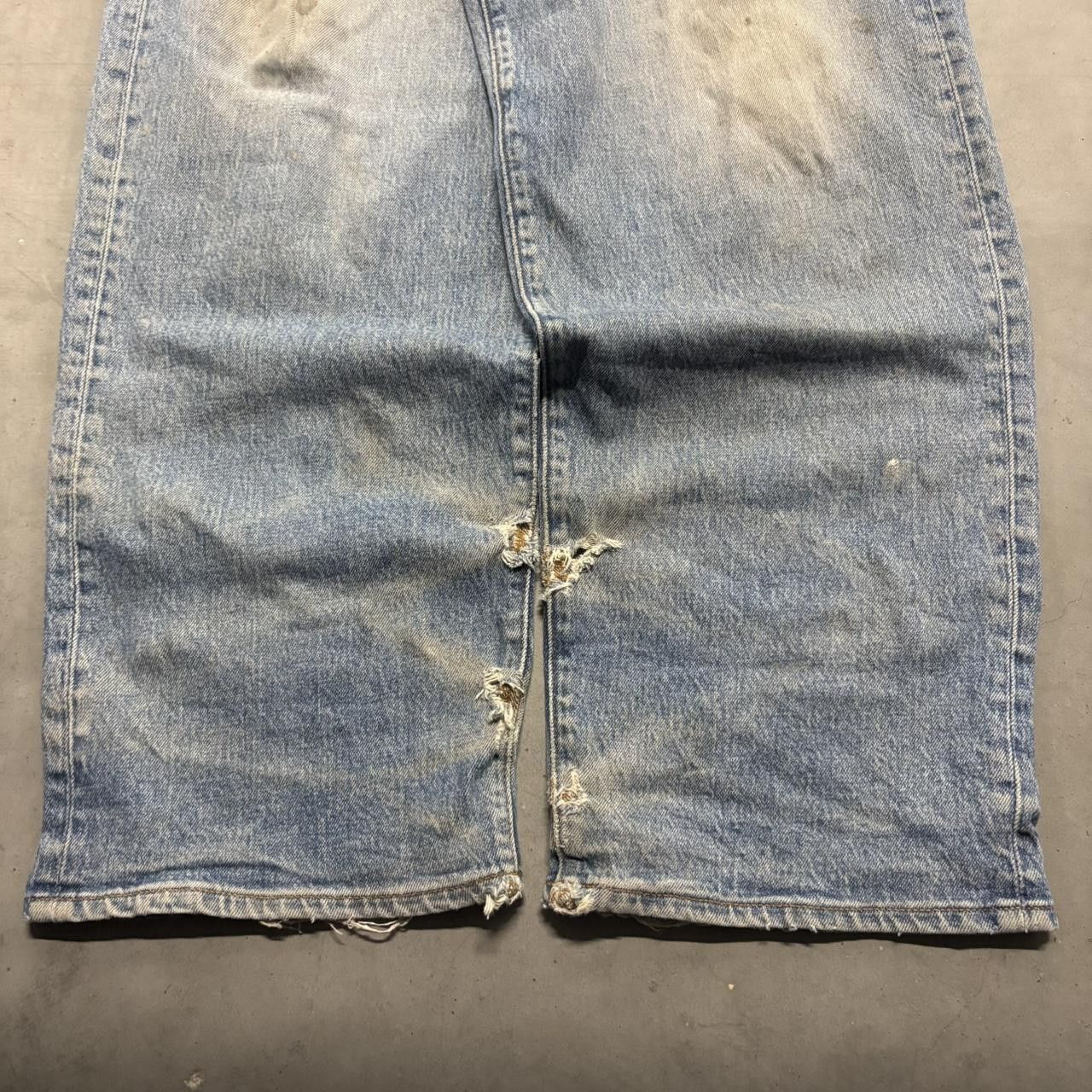 Vintage Crazy Vintage Y2K/2000s Super Baggy Tall Medium Wash Denim Jeans! Size US 36 / EU 52 - 4 Thumbnail