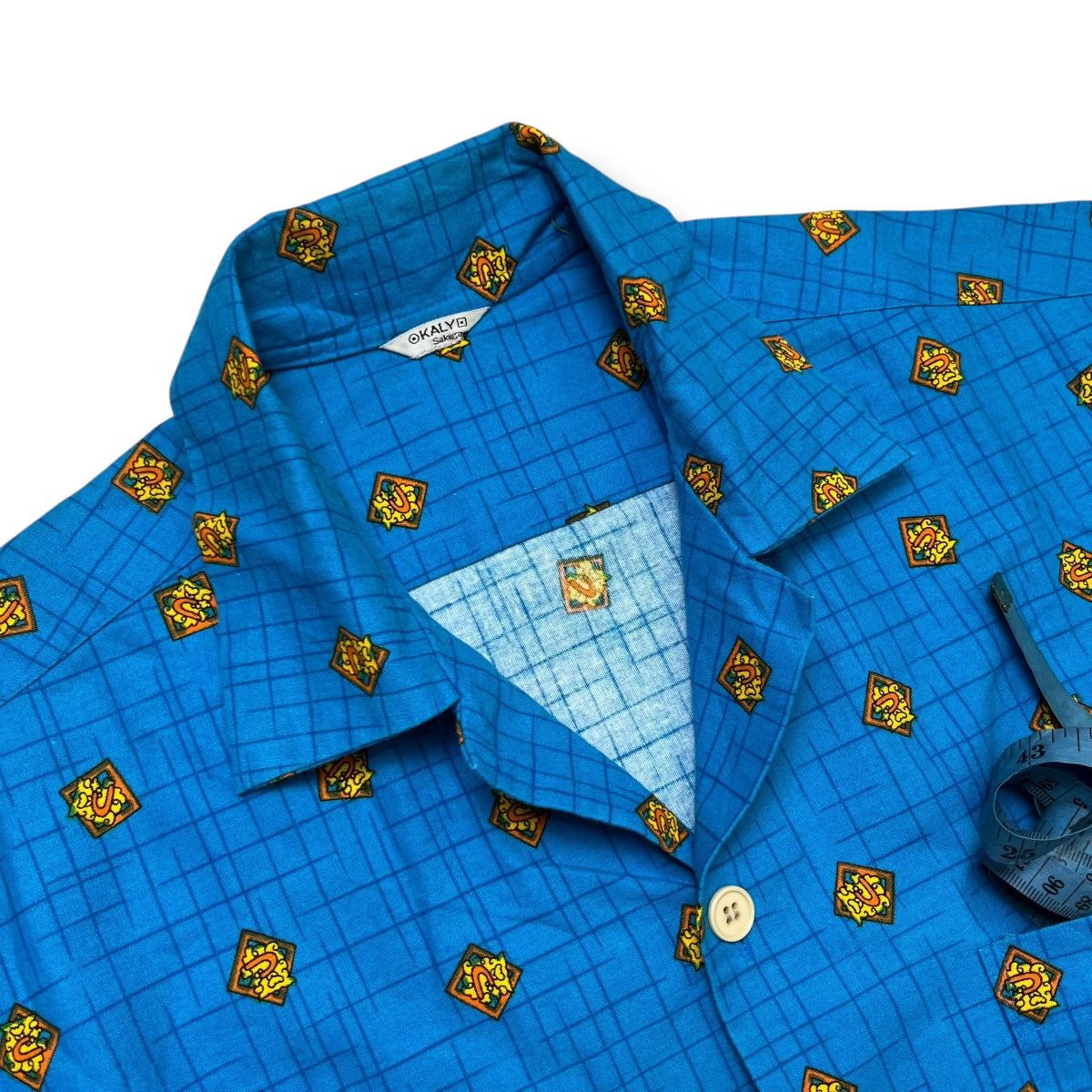 Japanese Brand kaly sakugawa open collar button shirt Size US M / EU 48-50 / 2 - 4 Thumbnail