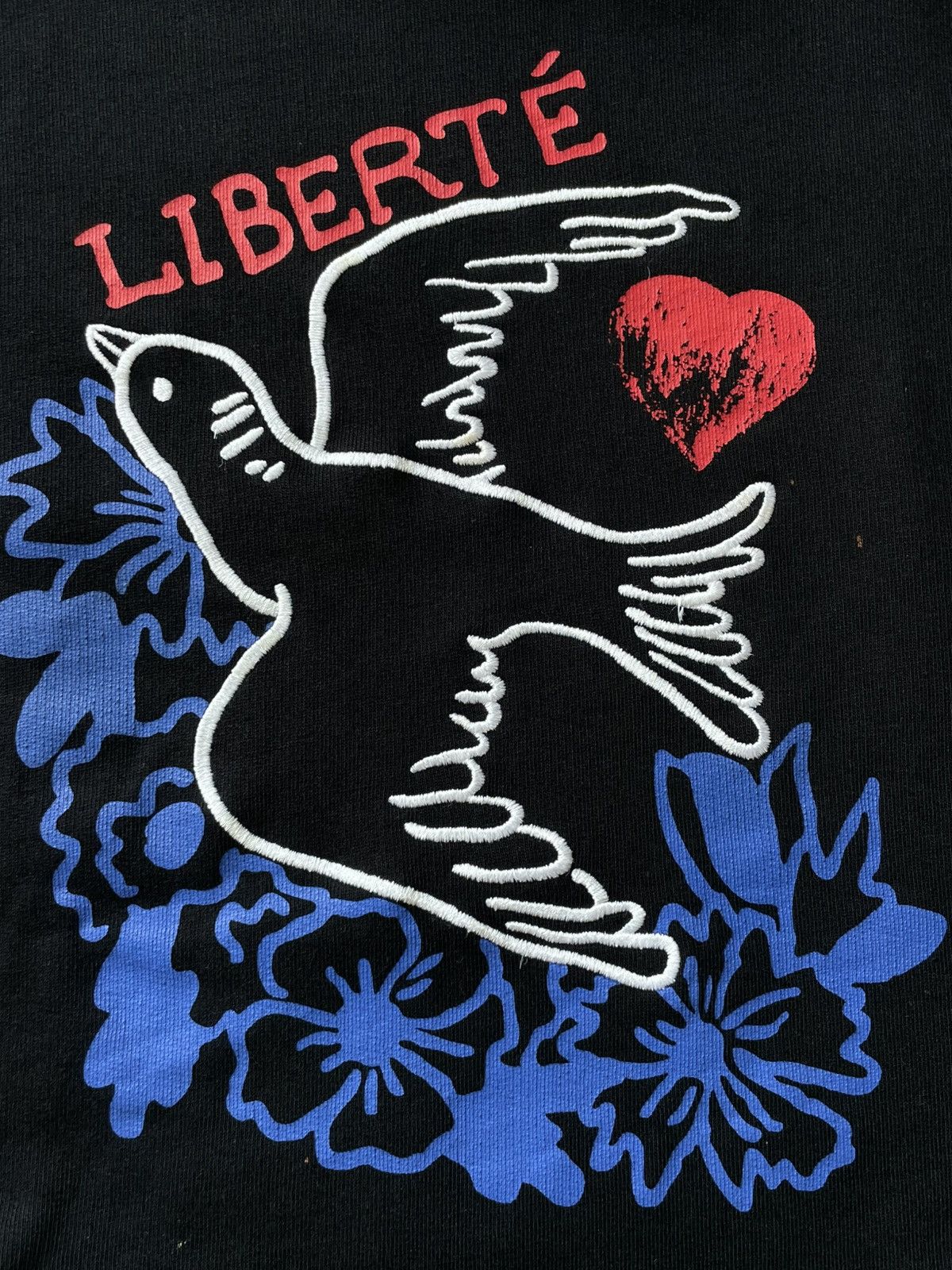 agnes b. agnes b. Paris Liberte Black Sweatshirt Japanese Design RARE Size S / US 4 / IT 40 - 4 Thumbnail