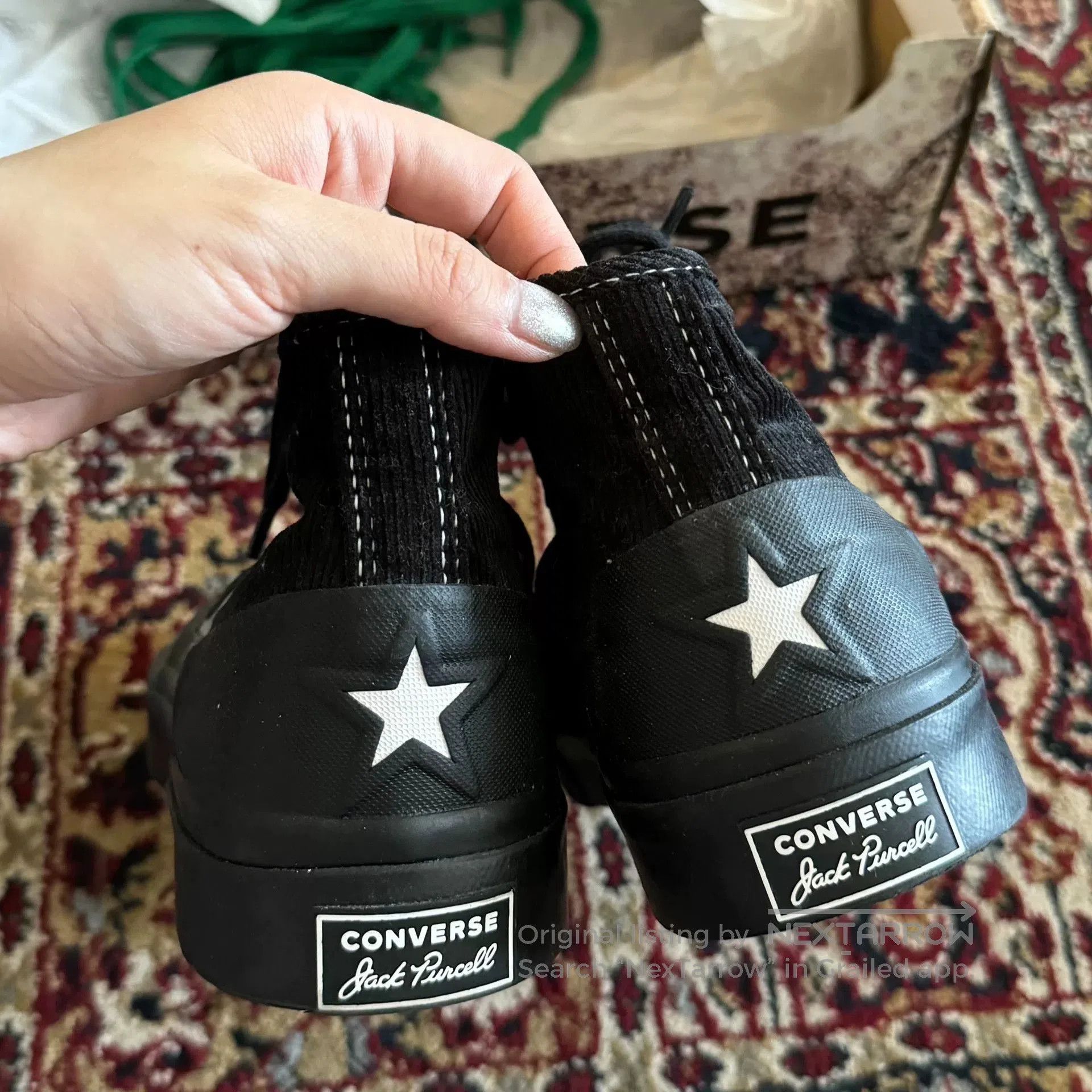 A$AP Nast A$AP Nast x Converse Jack Purcell Chukka Mid. Size US 10 / EU 43 - 4 Thumbnail