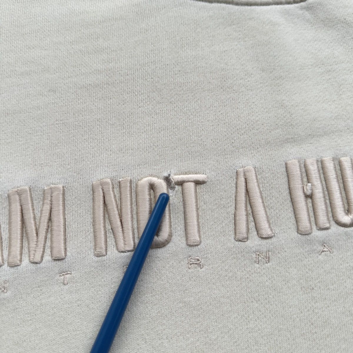 I Am Not A Human Being I AM NOT A HUMAN BEING EMBROIDERED LOGO SWEATSHIRT RARE Size US L / EU 52-54 / 3 - 6 Thumbnail