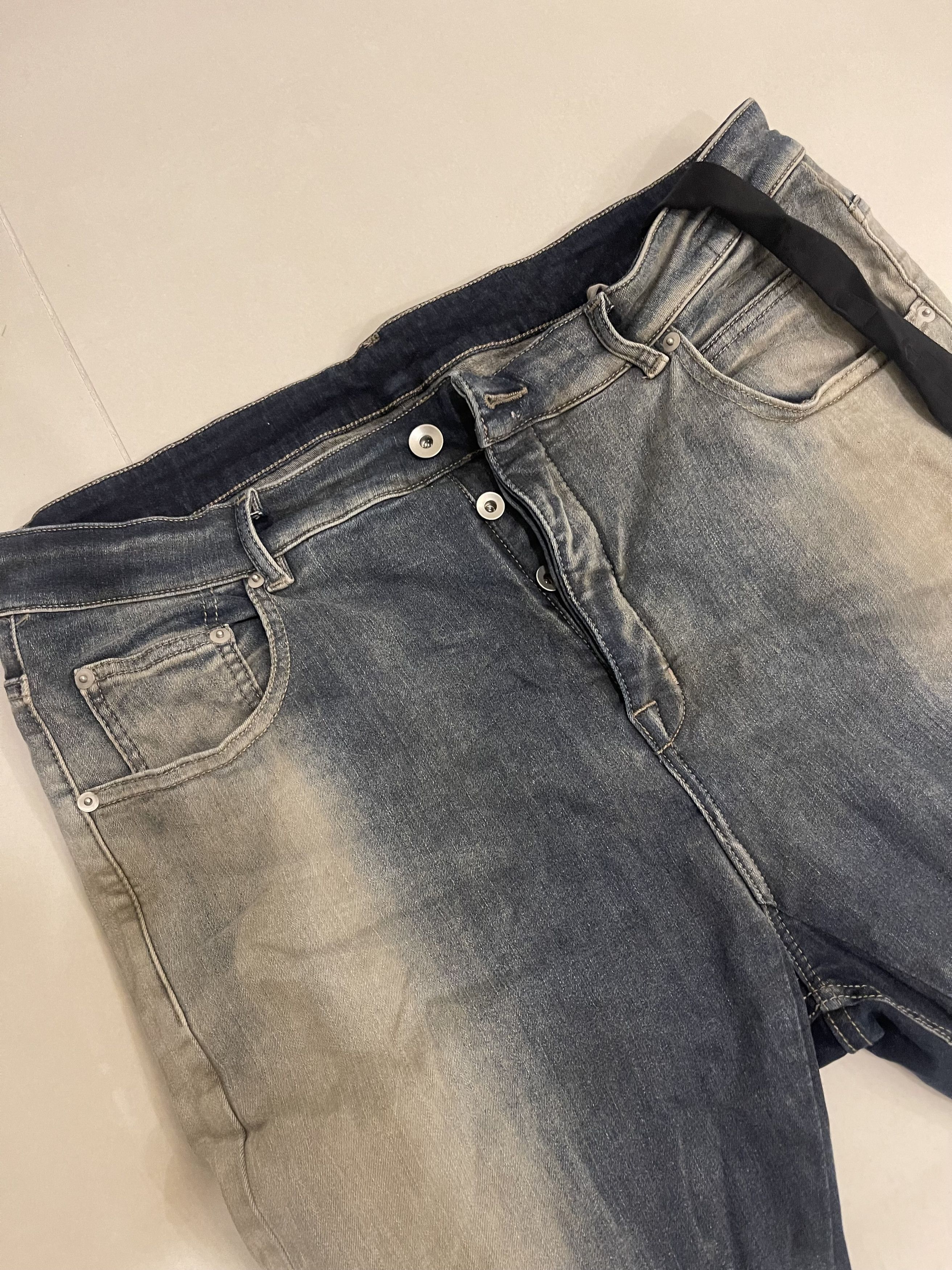 Rick Owens Drkshdw Rick Owen’s DRKSHDW Detroit cut denim Size US 36 / EU 52 - 2 Thumbnail