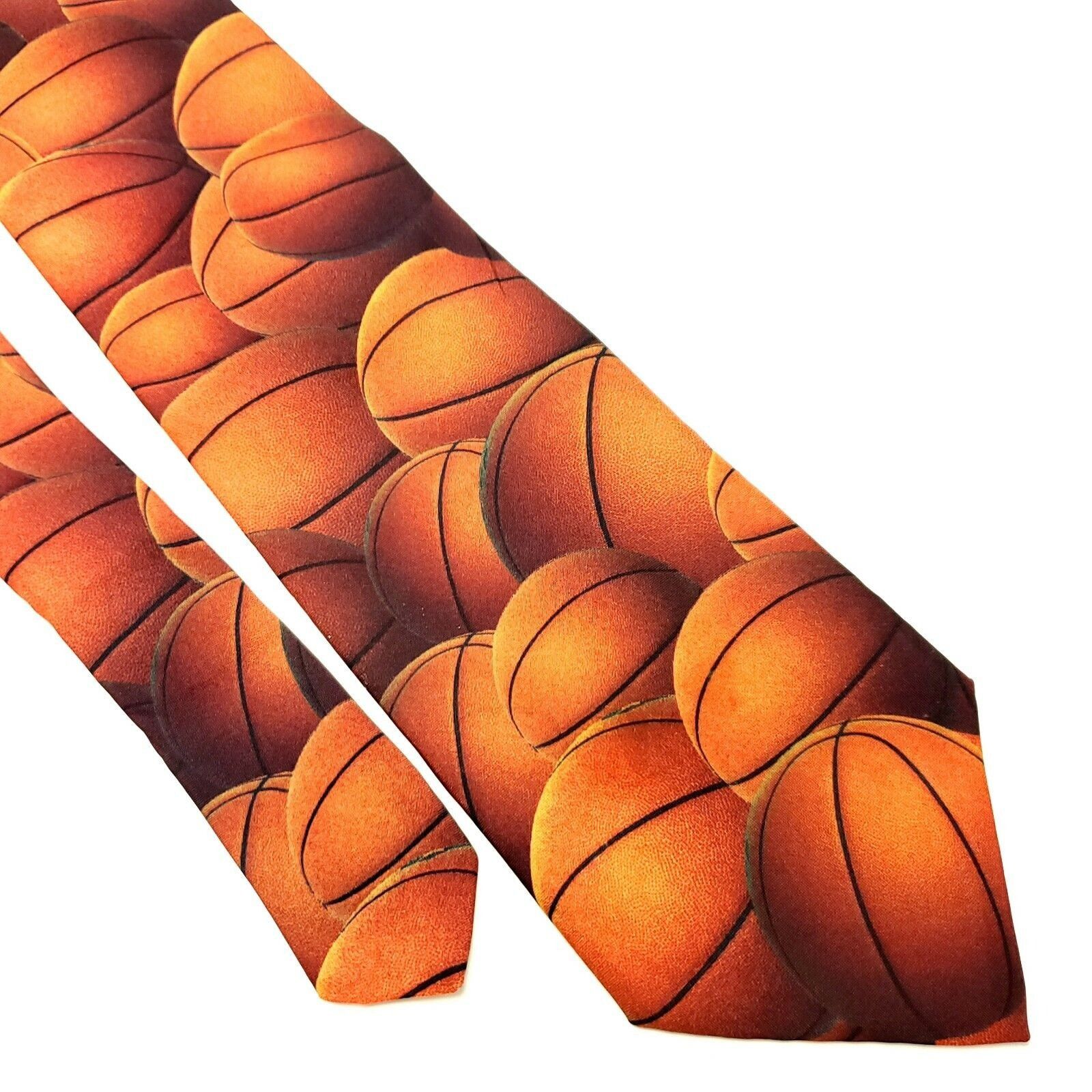 Ralph Marlin Vintage 1995 Ralph Marlin Polyester Tie Just Balls Basketbal Size ONE SIZE - 1 Thumbnail