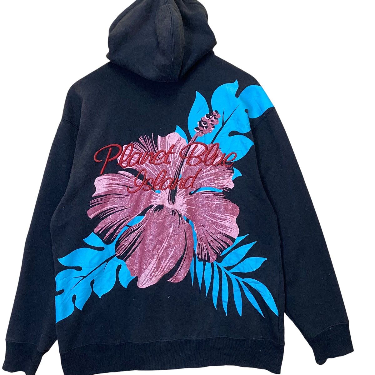 Japanese Brand × Vintage Planet Blue Island Big Logo Zipper Hoodie Size US L / EU 52-54 / 3 - 4 Thumbnail
