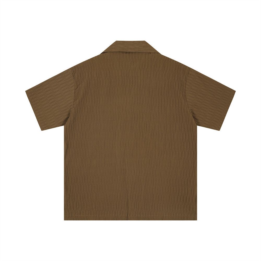 Japanese Brand × Vintage Men's American lapel simple embroidery casual pleated shirt Size US M / EU 48-50 / 2 - 2 Thumbnail