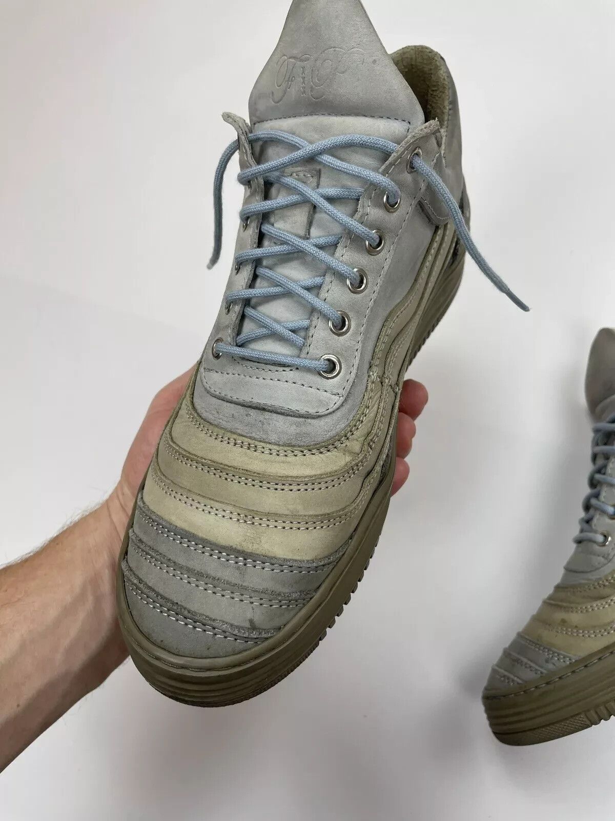Filling Pieces Filling Pieces Low Top Sneaker Womens Green Blue size 38 Size US 8 / IT 38 - 6 Thumbnail