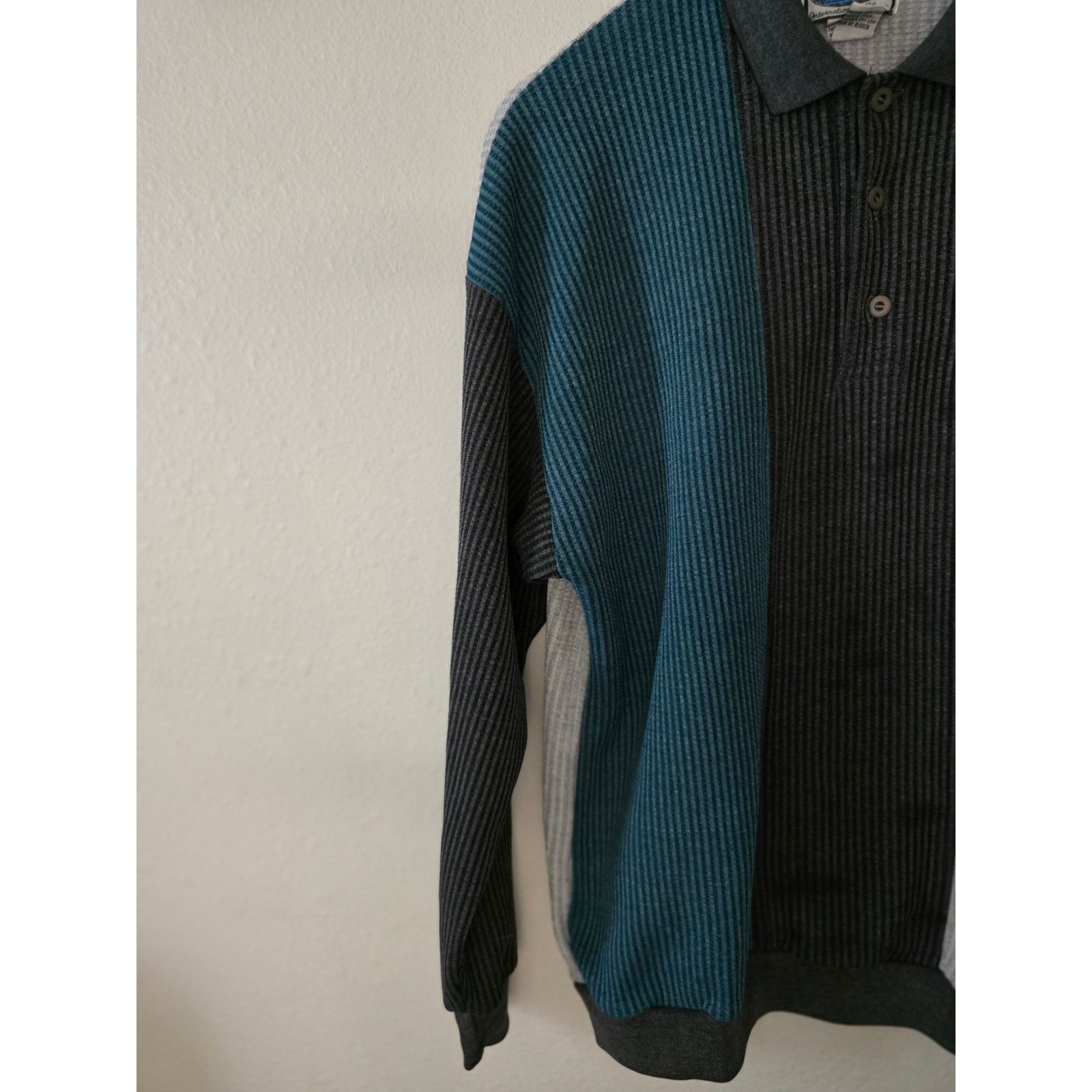 Vintage Essentials International Choice M Waffle Knit Sweatshirt Size US M / EU 48-50 / 2 - 2 Thumbnail