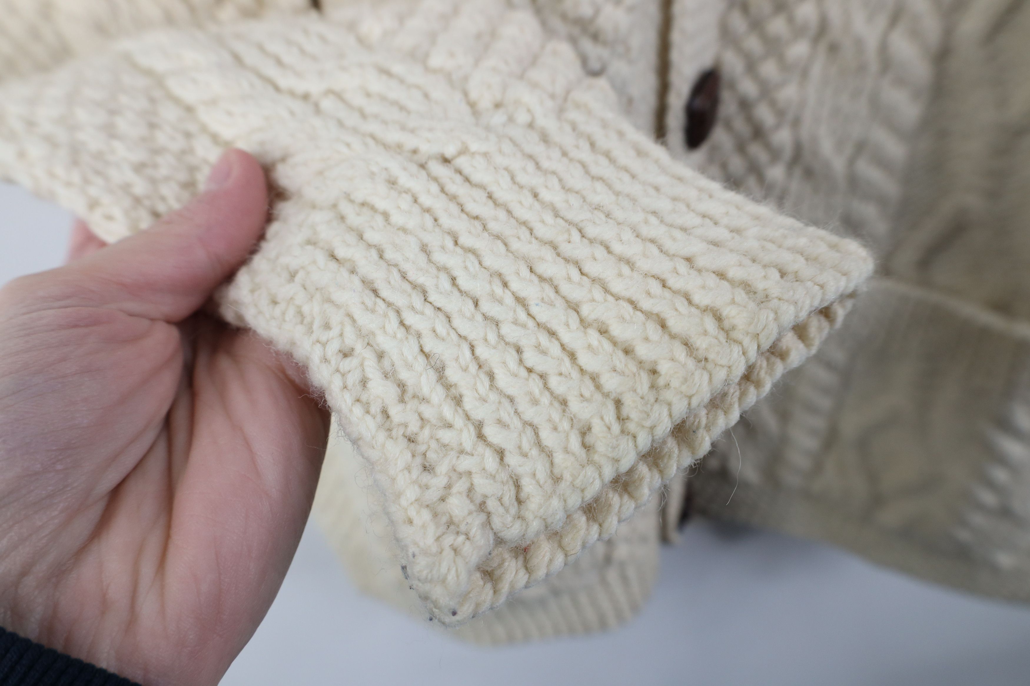Vintage Vintage 50s 60s Streetwear Wool Fisherman Cardigan Sweater Size US M / EU 48-50 / 2 - 9 Thumbnail