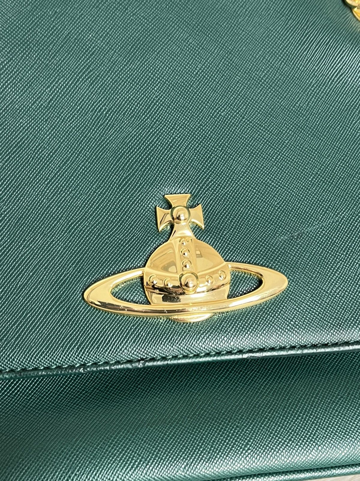 Vivienne Westwood Vivienne Westwood Anglomania Saffiano Orb Shoulder Bag Size ONE SIZE - 8 Thumbnail