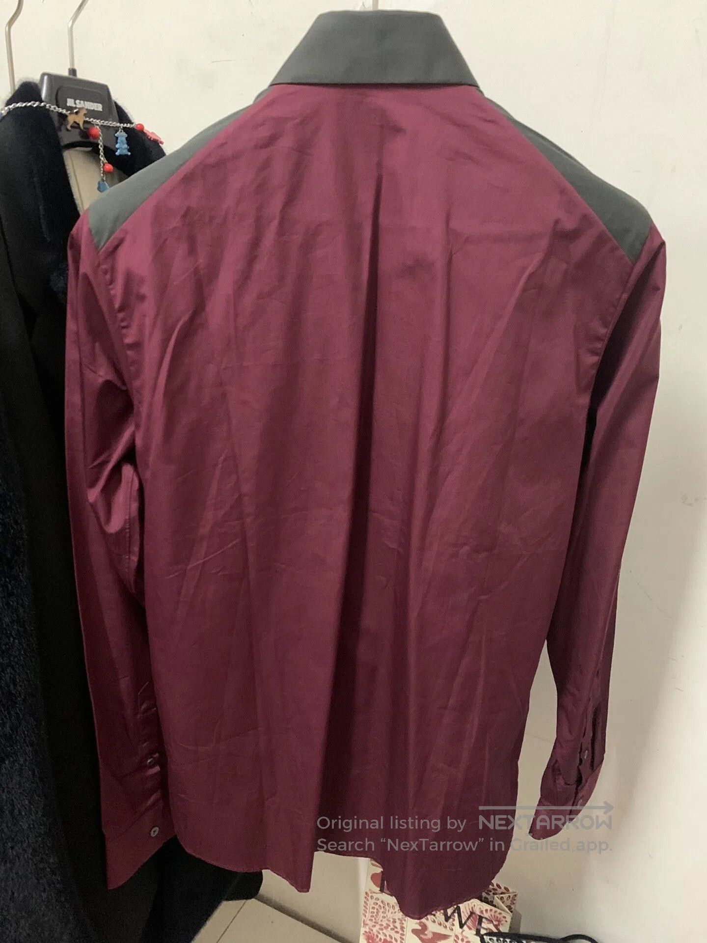 Jil Sander Jil Sander Red Contrast Shirt. Size US M / EU 48-50 / 2 - 2 Thumbnail