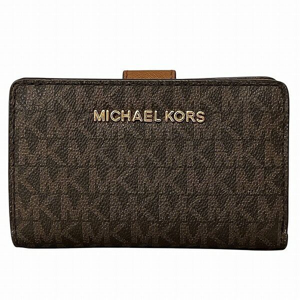 Michael Kors Michael Kors Michael Kors Jet Set Travel PVC Coated Canvas Wallet Canvas Short Wallet 35F8GTVF2B Size ONE SIZE - 1 Thumbnail