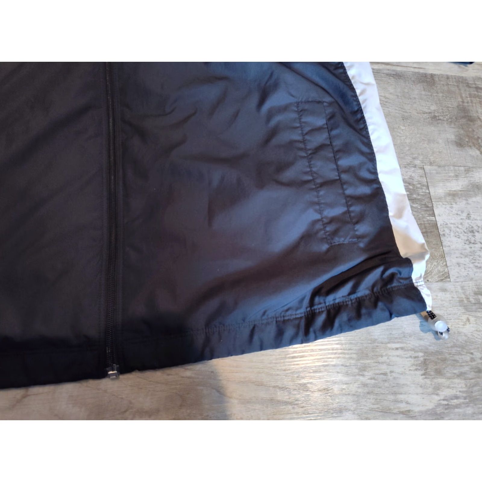 Nike Y2K Nike Swoosh Black Grey Full Zip Jacket Size XXL Athletic Lined Windbreaker Size US XXL / EU 58 / 5 - 3 Thumbnail