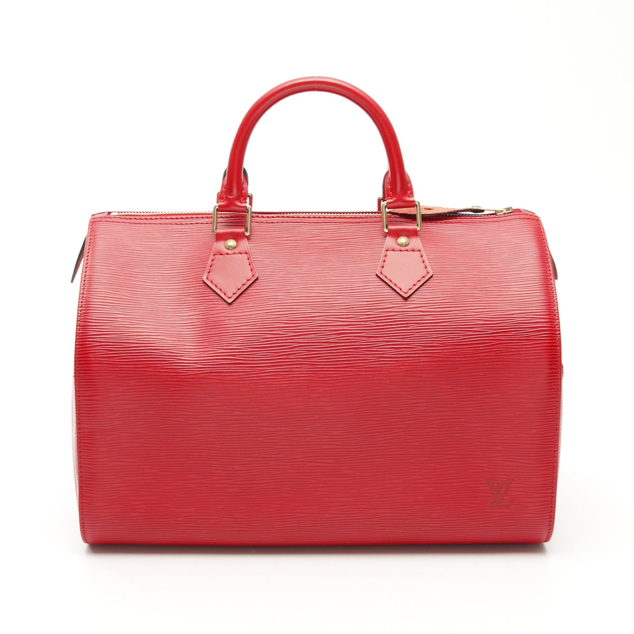 Louis Vuitton Louis Vuitton Speedy 30 Epi Castilian Red Handbag Leather Size ONE SIZE - 1 Thumbnail