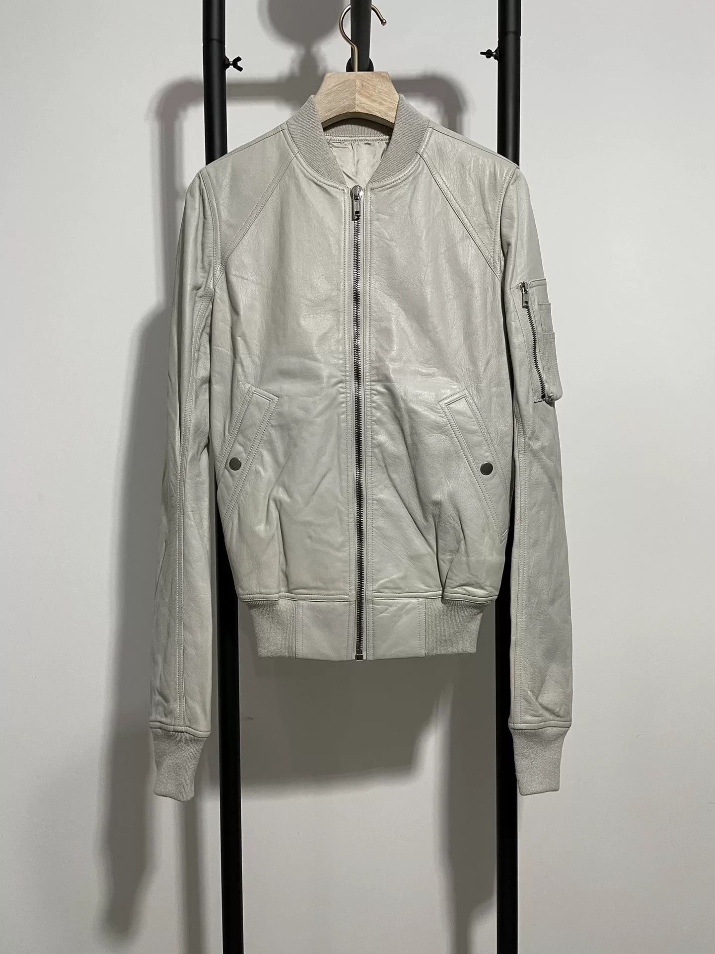 Rick Owens rick owens ro ma1 leather bomber jacket Size US L / EU 52-54 / 3 - 1 Thumbnail