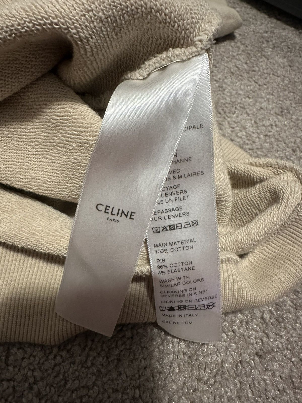 Celine Celine Loose Cotton Fleece Hoodie Size US M / EU 48-50 / 2 - 7 Thumbnail