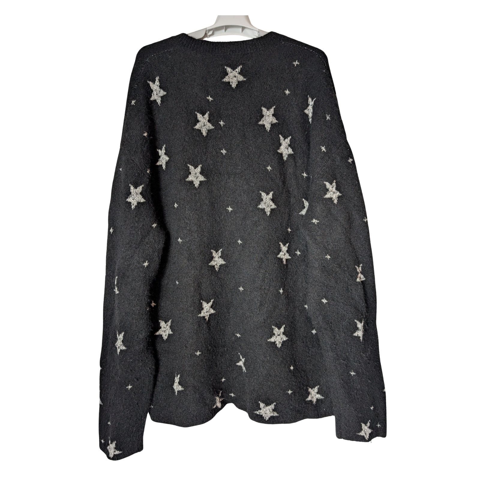Allsaints AllSaints Stars Crew Ngeck Knitted Long-sleeve Black Sweater Size US XXL / EU 58 / 5 - 4 Thumbnail