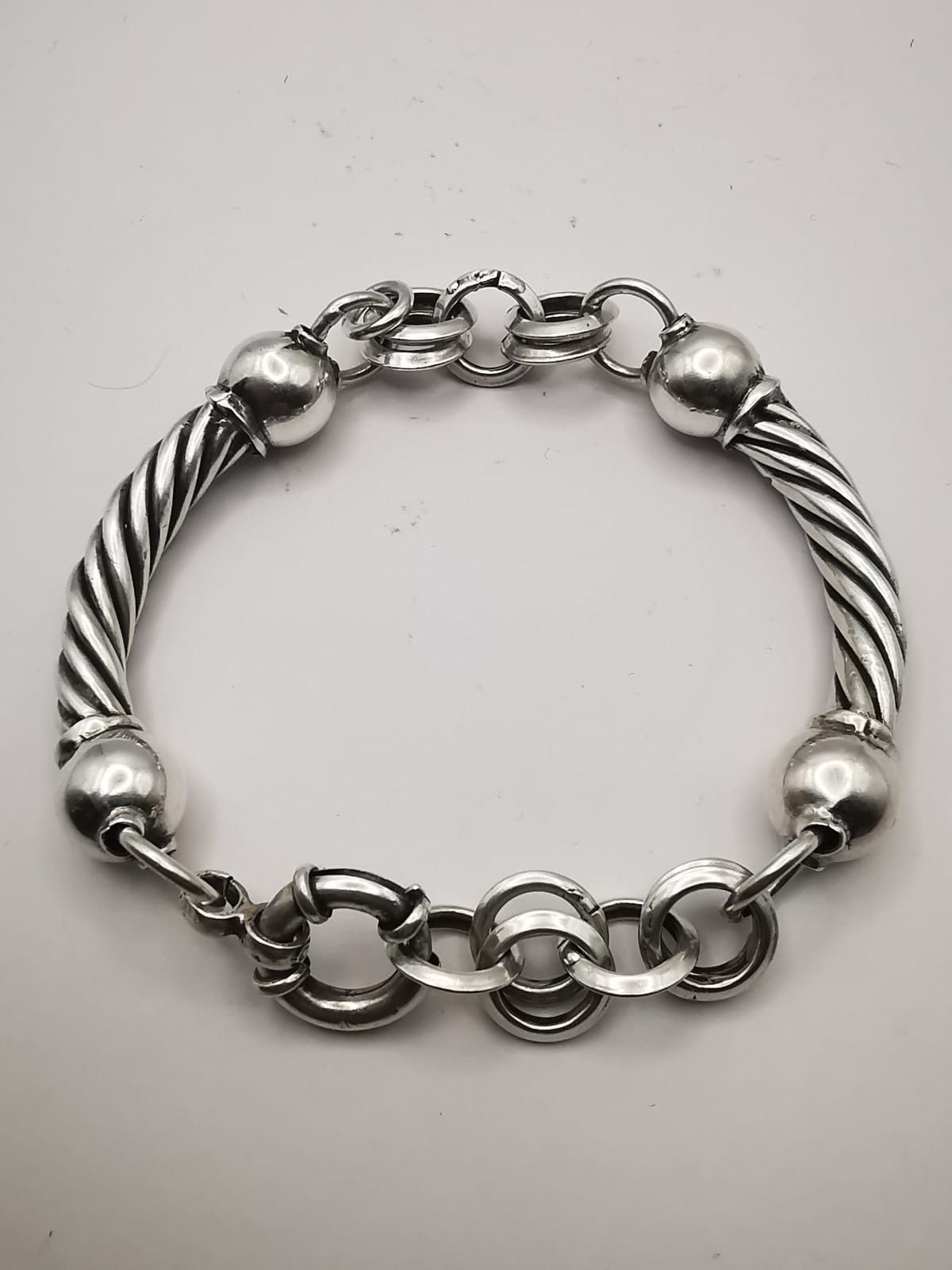 Vintage jewelry Bracelet 925 Sterling Silver 306g