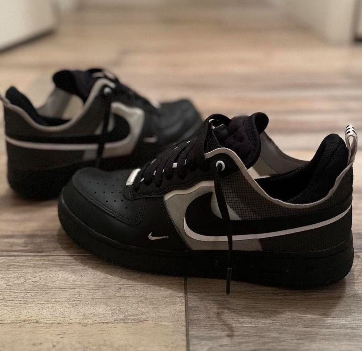 Nike Nike Air Force 1 React Black Size US 8.5 / EU 41-42 - 1 Thumbnail
