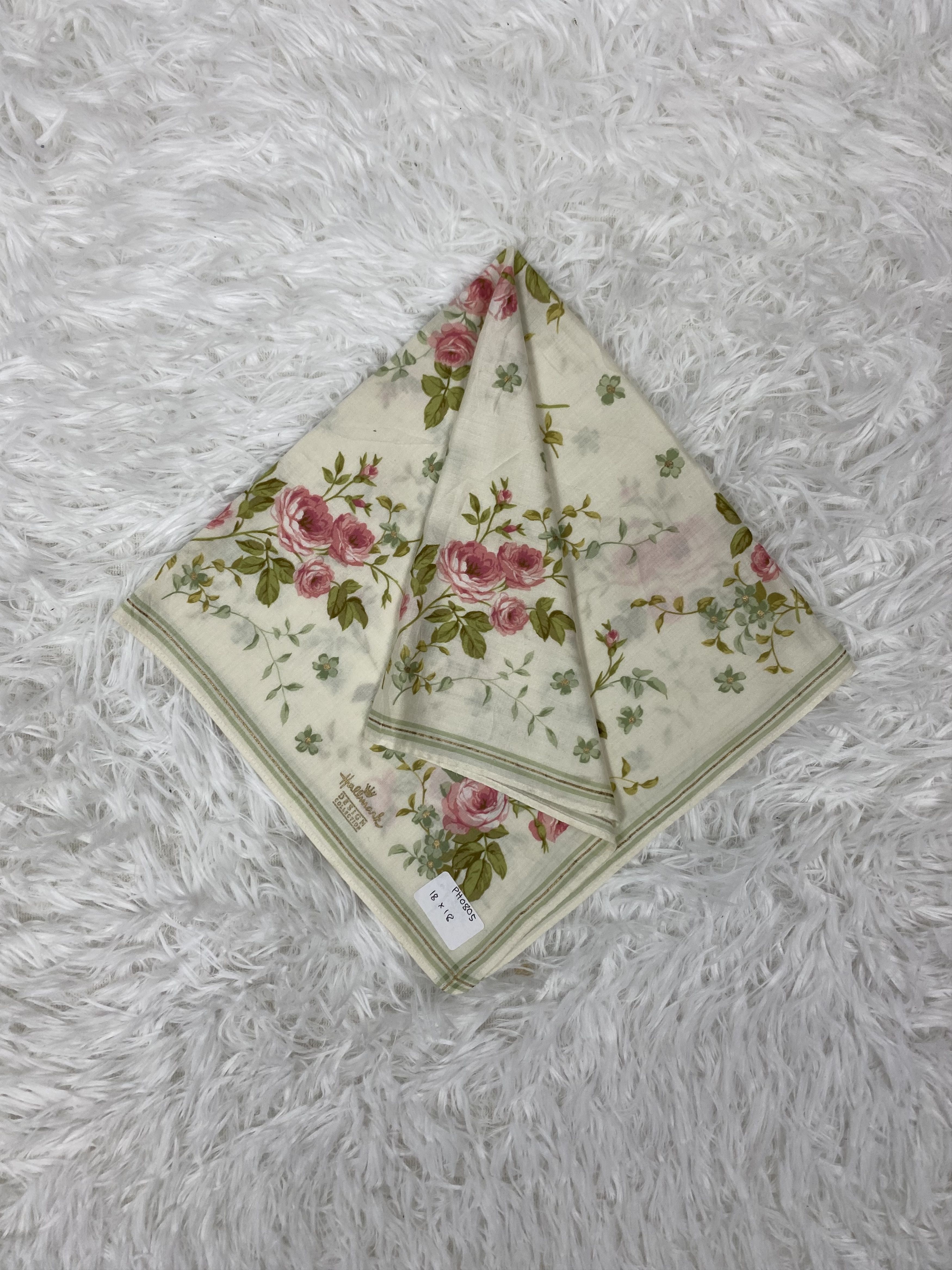 Designer × Vintage Vintage Hallmark Handkerchief Neckerchief PH0805 Size ONE SIZE - 1 Thumbnail