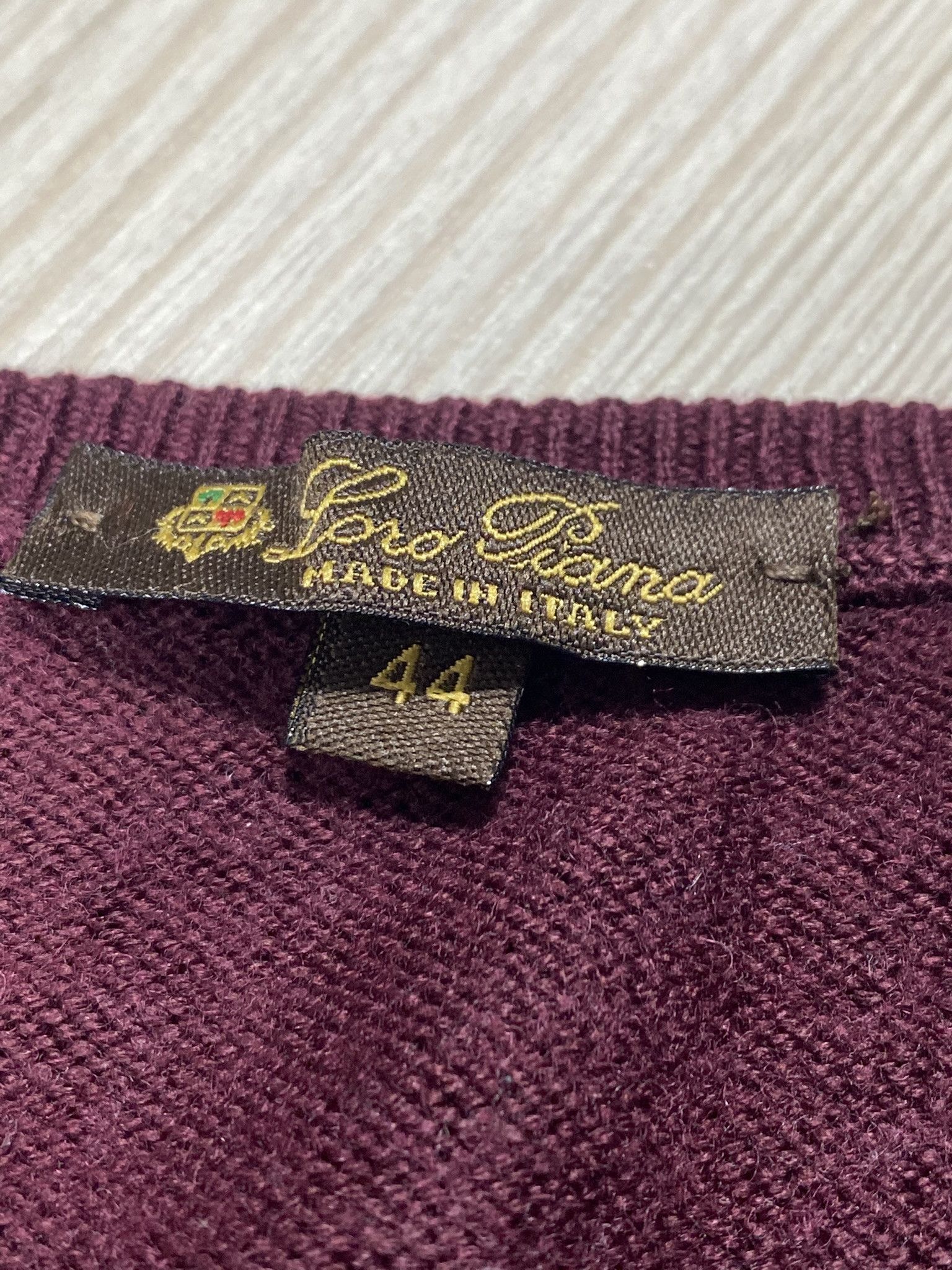 Loro Piana Loro Piana Sweater Wool 100% Dark Grape Size US M / EU 48-50 / 2 - 6 Thumbnail