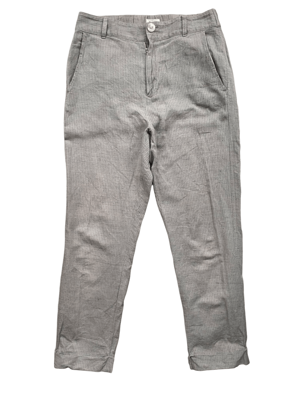 image of Plantation Issey Miyake Cropped Pants in Grey, Men's (Size 30)