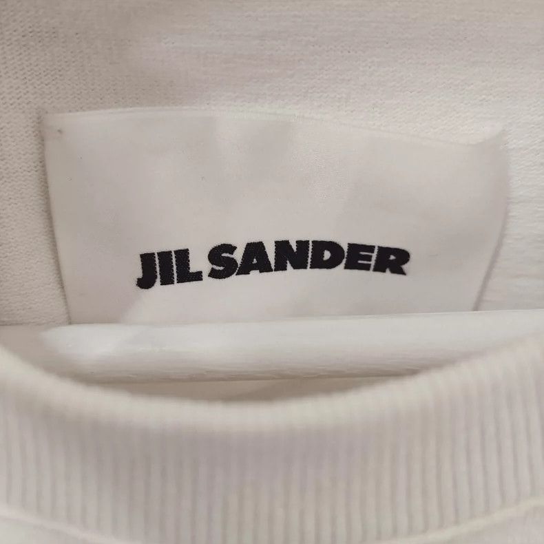 Jil Sander Jil Sander White logo short sleeved cotton T-shirt Size S / US 4 / IT 40 - 2 Thumbnail