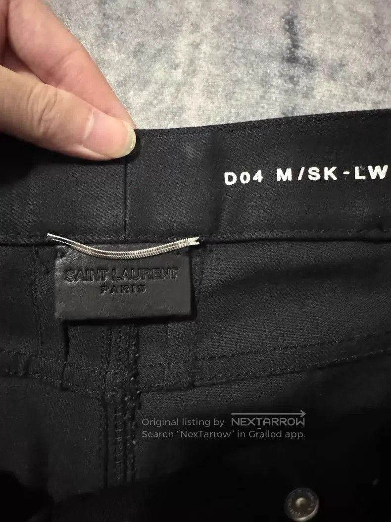 Saint Laurent Paris Saint Laurent Paris Multi-zipper Lamb Fur Patched Biker Je Size US 30 / EU 46 - 5 Thumbnail