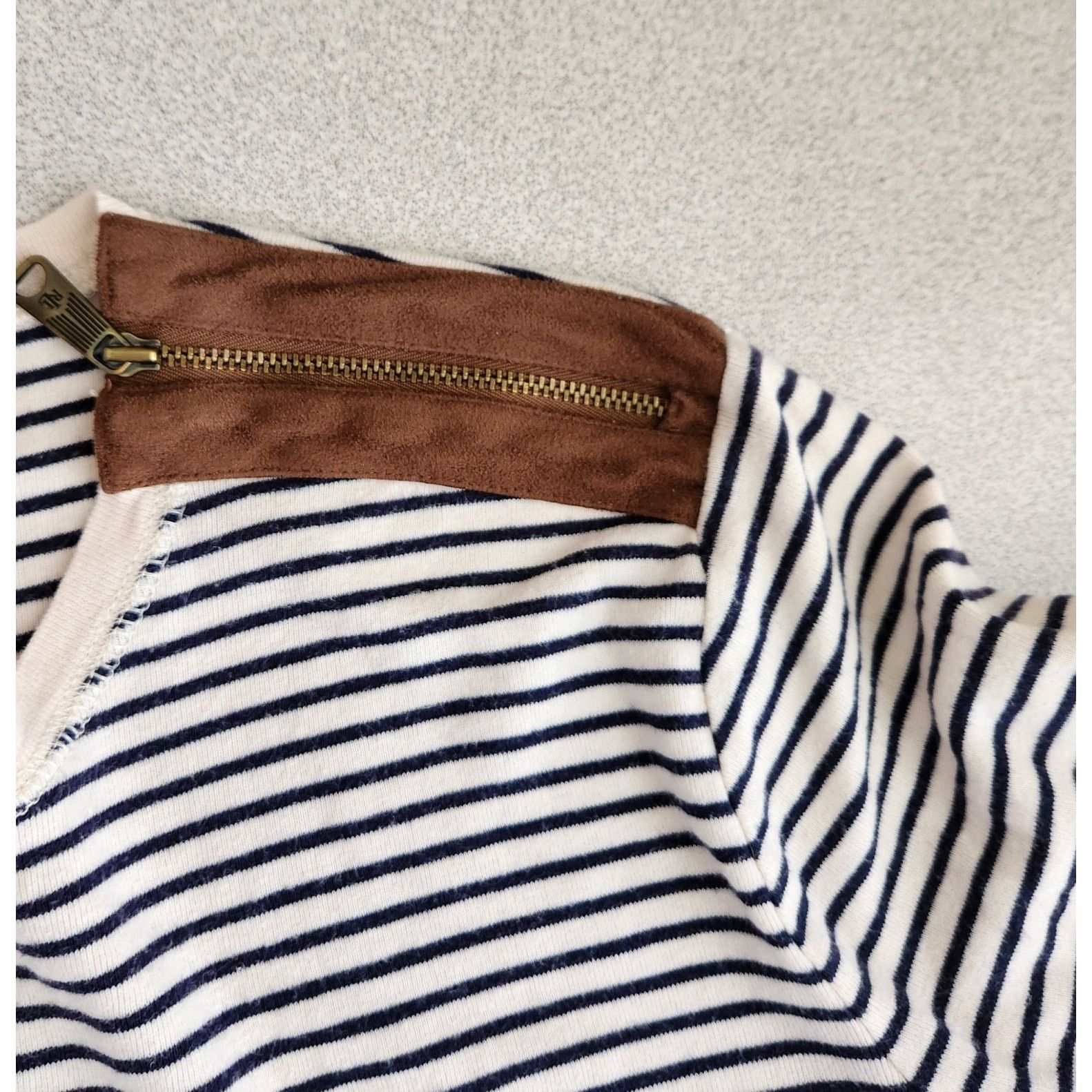 Other LRL Lauren Jeans Co Black Cream Stripes Top XL Long Sleeves Size XL / US 12-14 / IT 48-50 - 3 Thumbnail