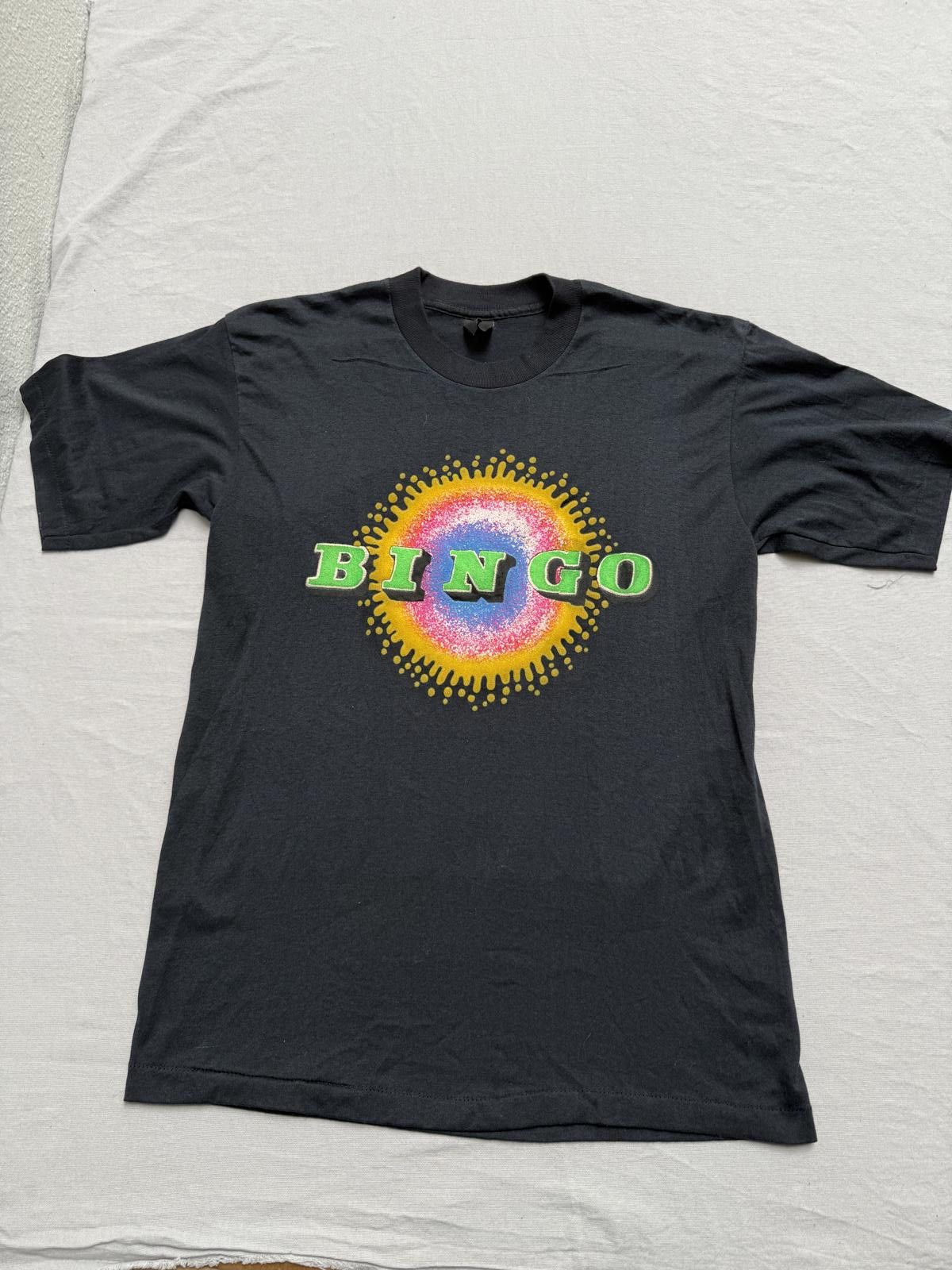 Designer Vintage Bingo T-shirt Puff Print Tee - Single Stitch XL Size US XL / EU 56 / 4 - 1 Thumbnail