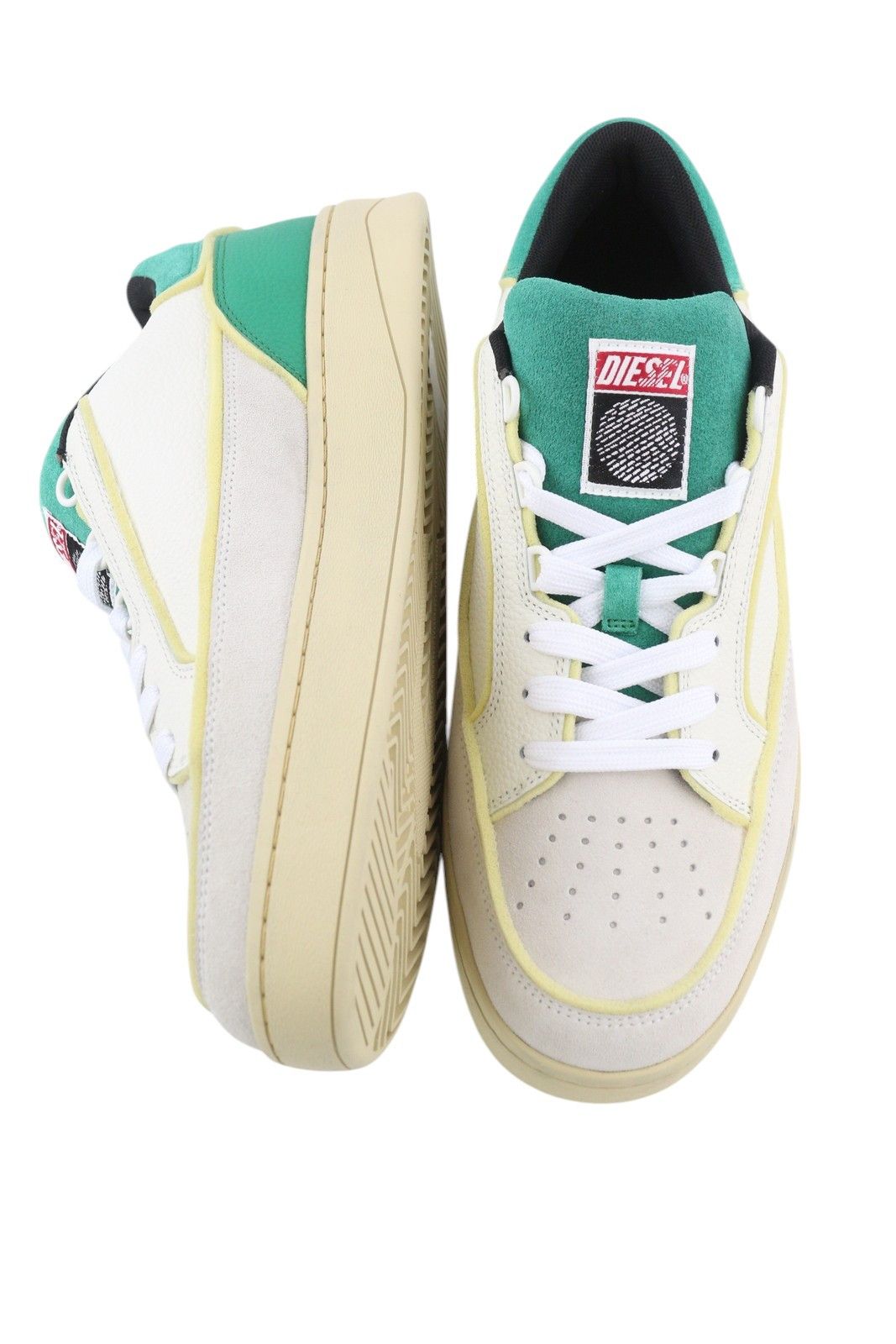 Diesel S-SINNA LOW EU43 White Leather Low Top Logo 41104 Size US 10 / EU 43 - 7 Thumbnail