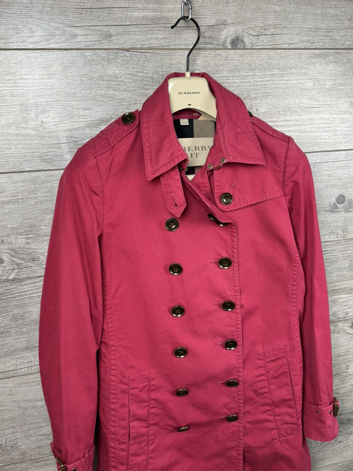 Burberry Burberry Brit Trench Vintage coat with checkered lining Size M / US 6-8 / IT 42-44 - 9 Thumbnail