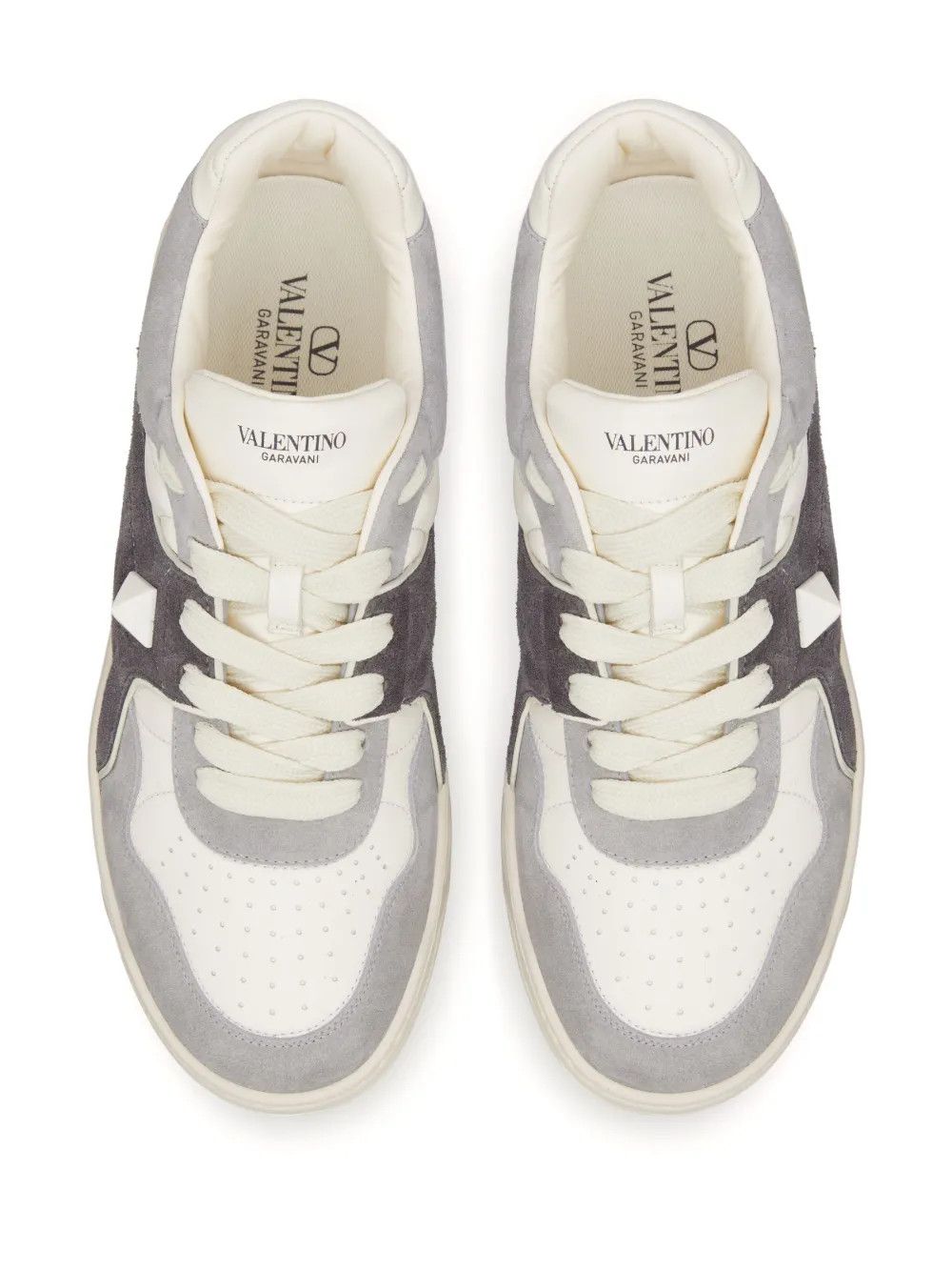 Valentino o1y0525 Logo Leather Low-Top Sneakers in Multicolor Size US 7 / EU 40 - 3 Thumbnail