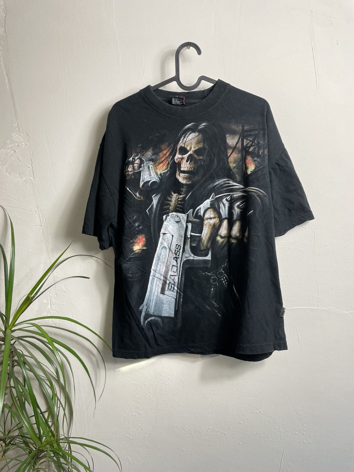 Band Tees × Rap Tees × Vintage 💀Men’s Vintage 00s T-Shirt Spiral Bad Ass Hype Biker Tee💀 Size US L / EU 52-54 / 3 - 1 Thumbnail