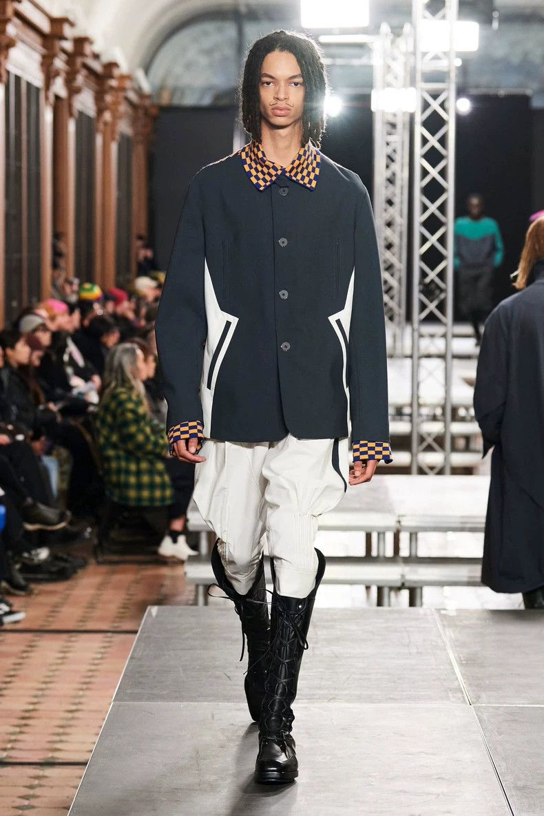 Kiko Kostadinov Kiko Kostadinov23AW Showpiece Grey and White Checkered Blaz Size US M / EU 48-50 / 2 - 3 Thumbnail