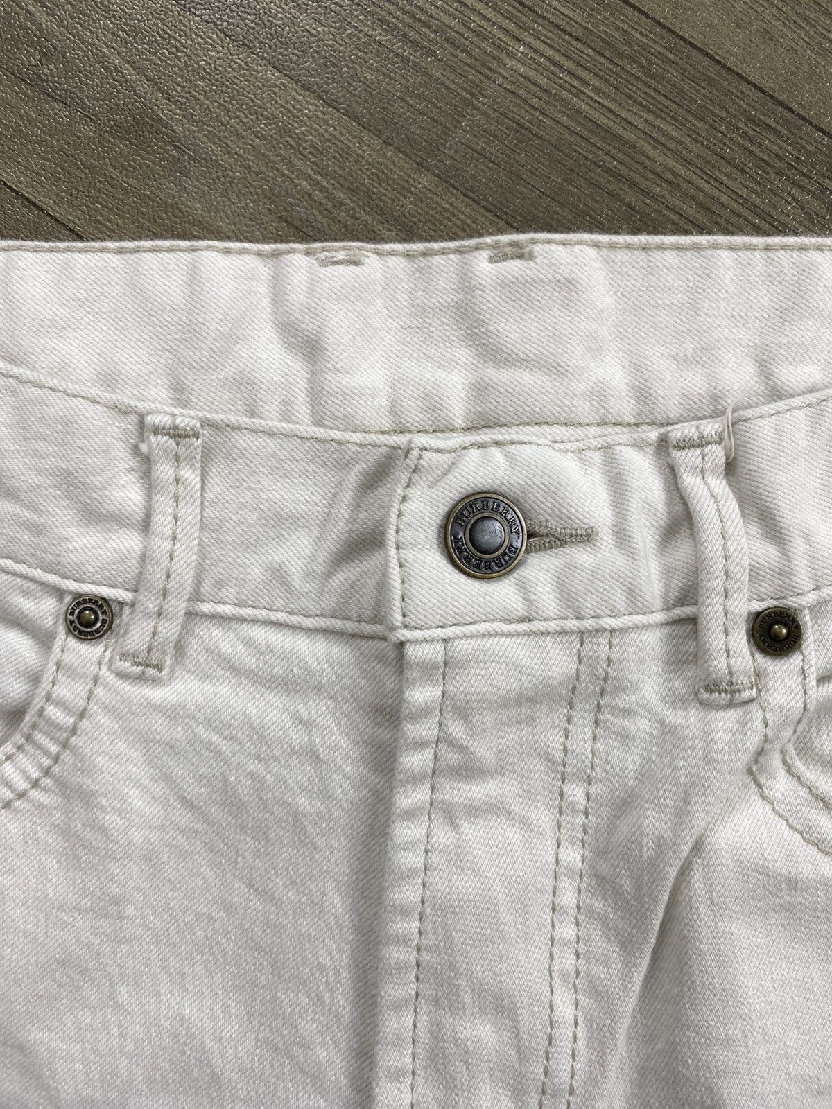 Burberry Vintage Burberry London White Straight Jeans Luxury Size US 30 / EU 46 - 5 Thumbnail