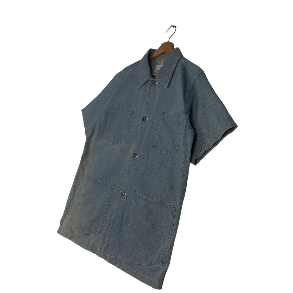 Japanese Brand 🔥Vtg Denim Chore Chambray Jacket Beverly Hills Polo Club Size US M / EU 48-50 / 2 - 2 Thumbnail